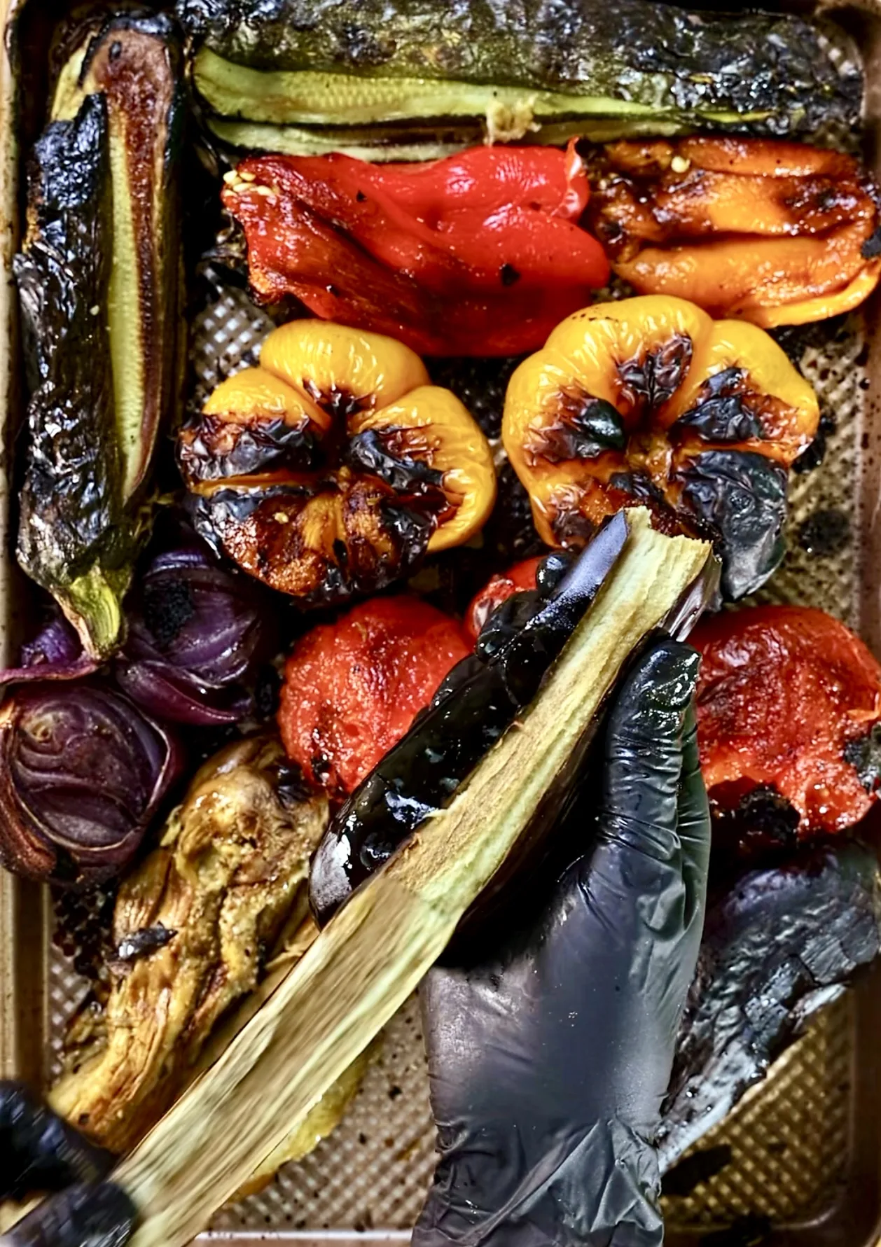 burnt-vegetables-salad