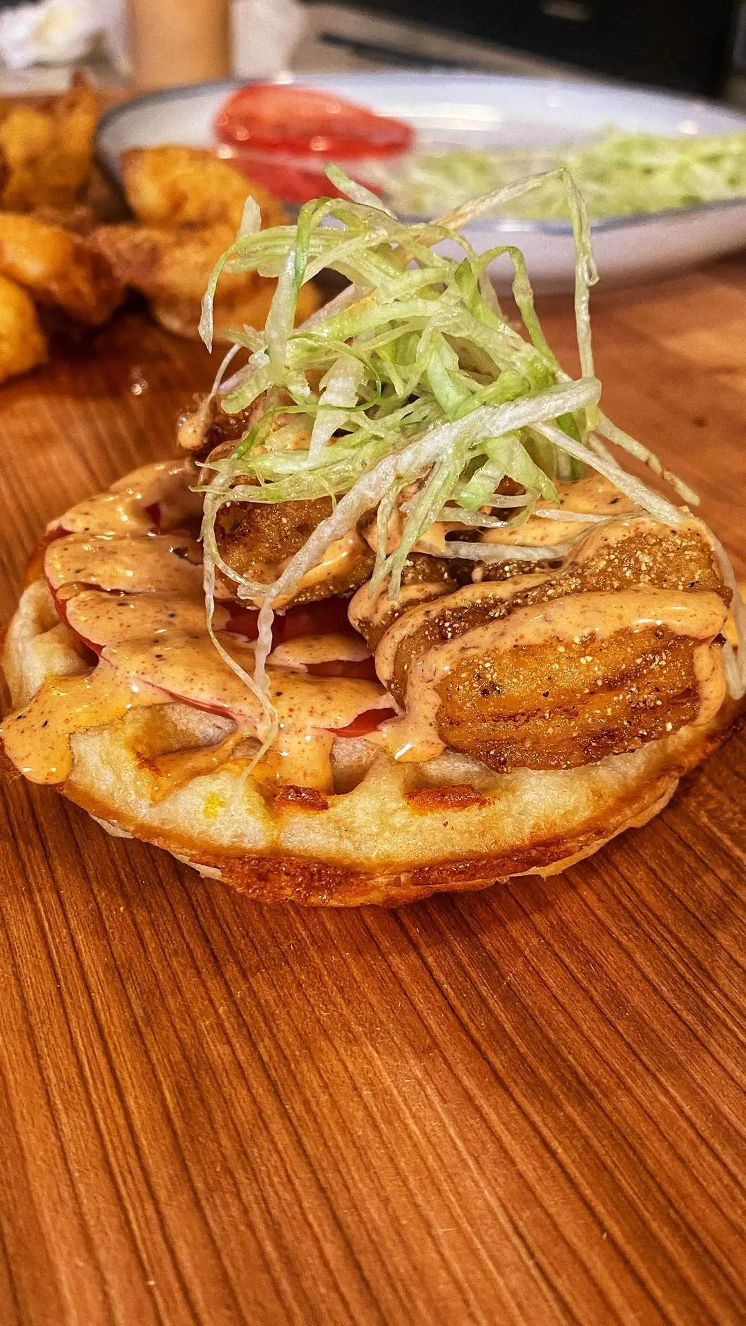 po'-boy-shrimp-n-grits-waffles