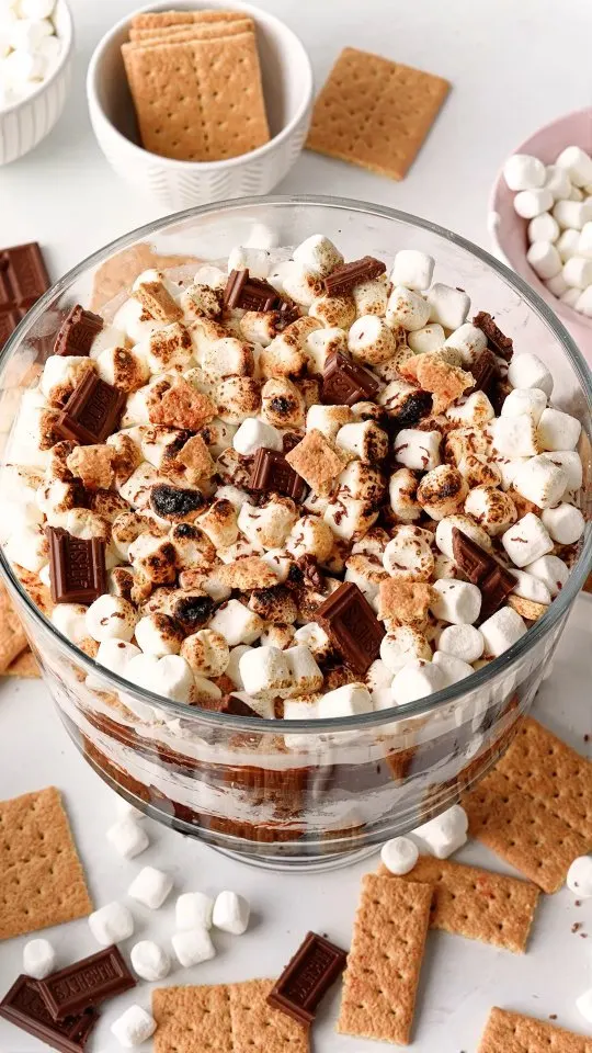 s'mores-brownie-trifle