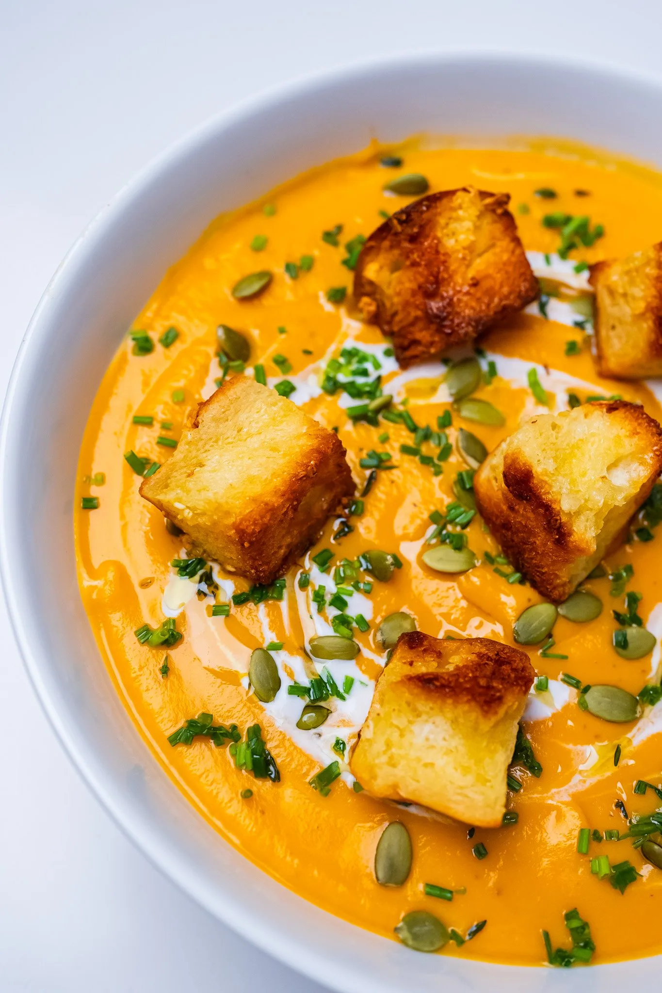 sweet-potato-carrot-soup-with-garlic-croutons