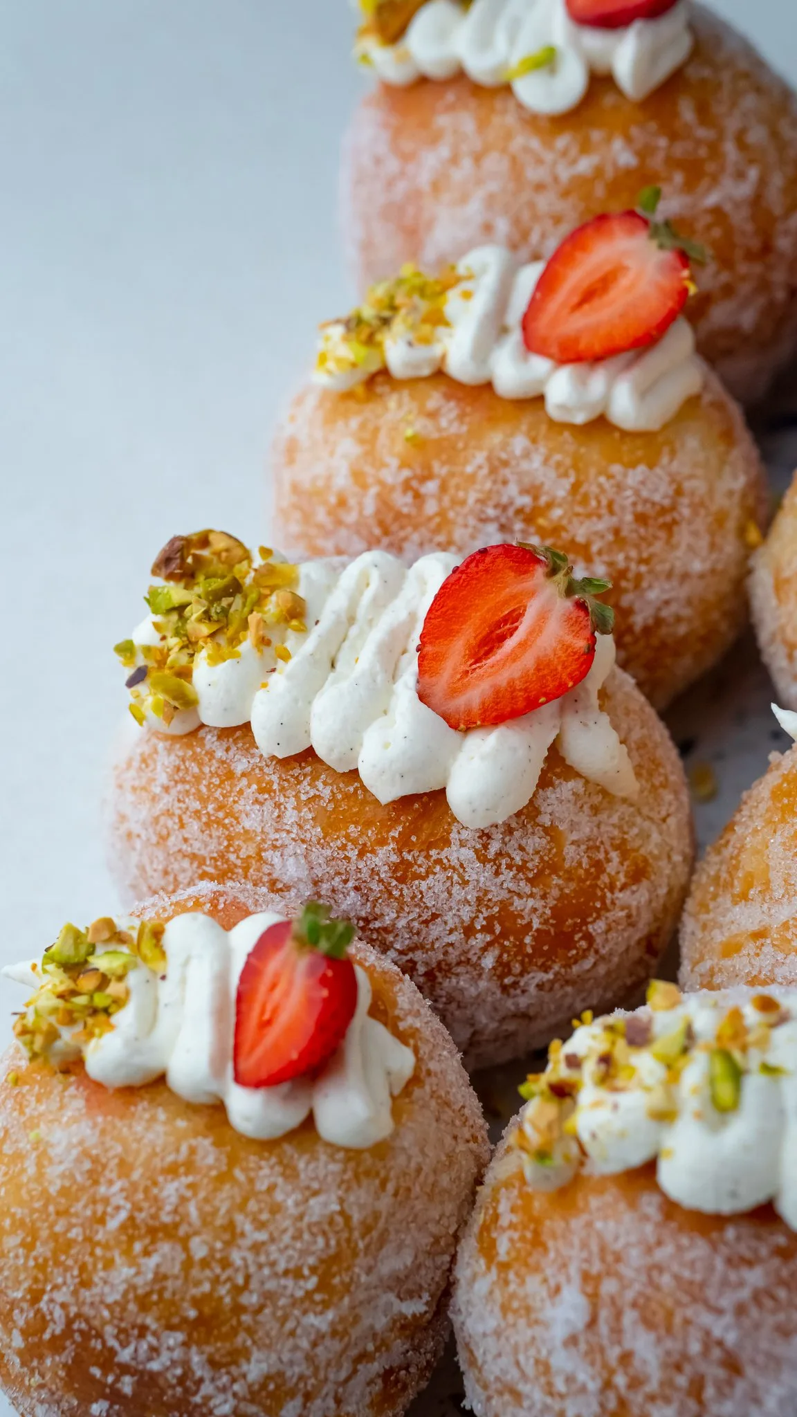strawberry-pistachio-donuts