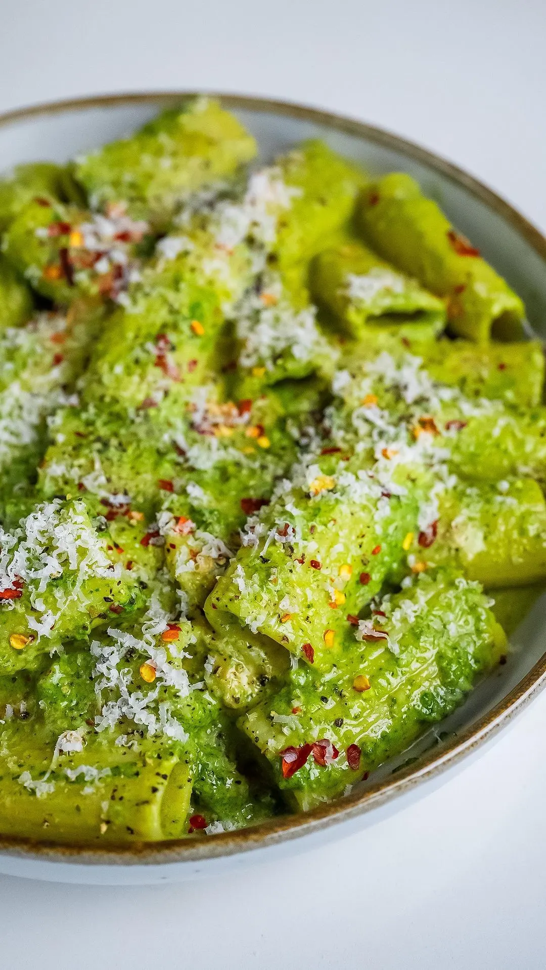 pesto-rigatoni-with-cherry-tomatoes