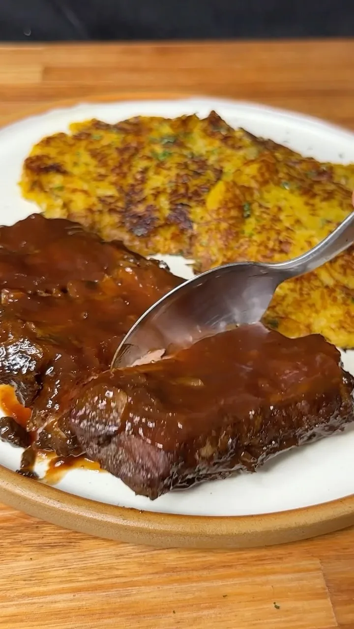 ribs-a-la-barbacoa:-sin-horno-todo-directo-en-la-sarten!
