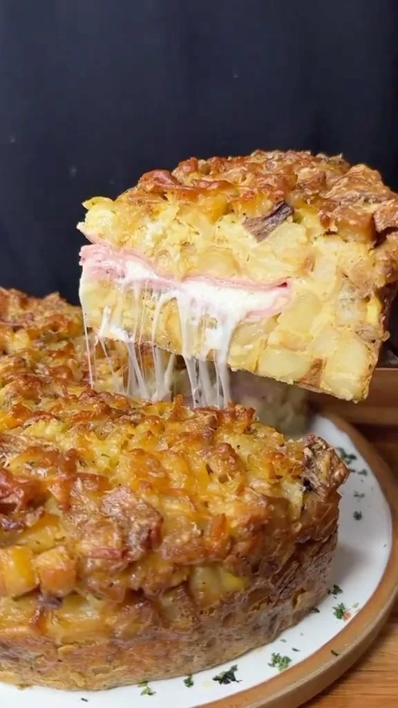 tortilla-de-papas-a-otro-nivel:-al-horno-crocante-y-rellena-con-mucho-queso!