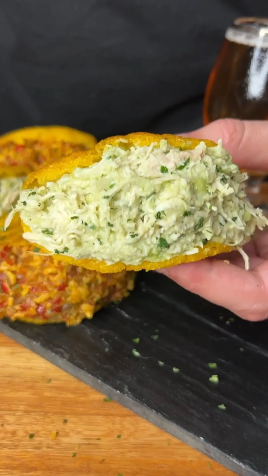 unas-arepas-clasicas-pero-distintas:-perico-y-reina-pepiada-pero-de-polenta