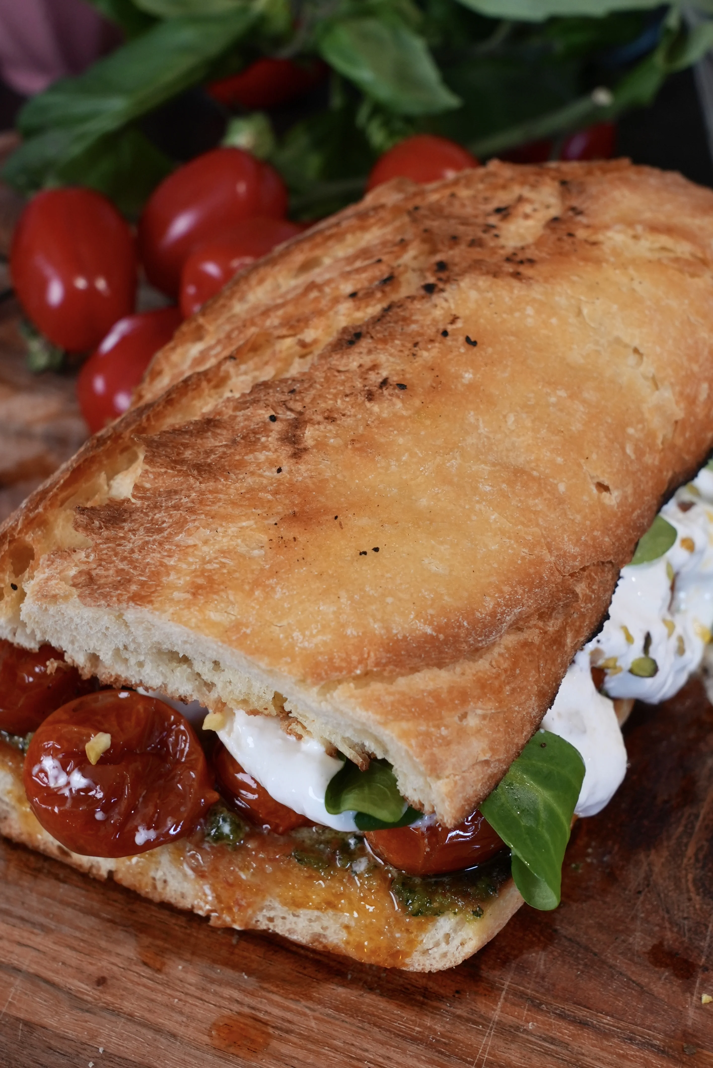 burrata-pistachio-pesto-confit-panino