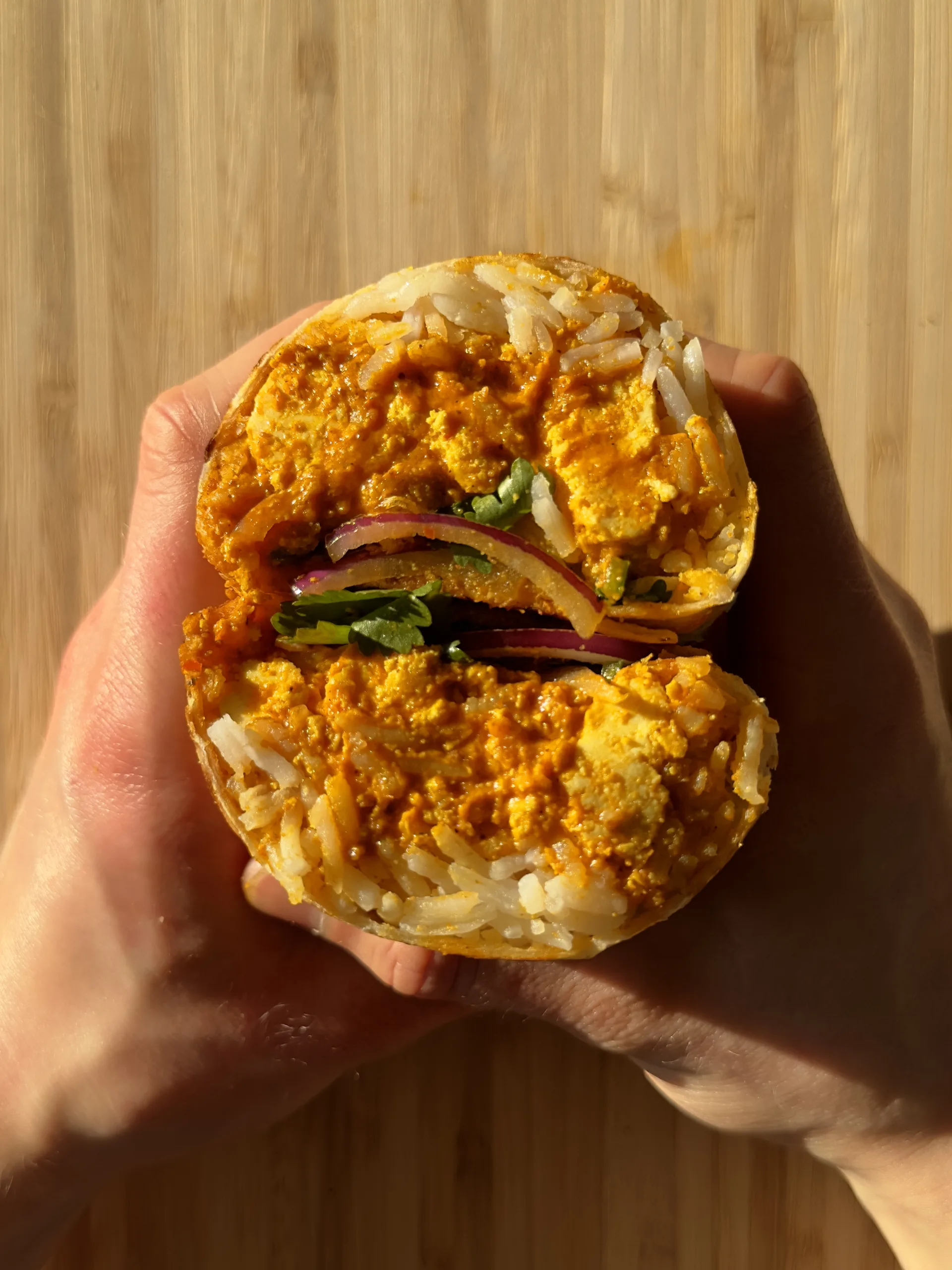 vegan-"butter-chicken"-burritos-or-healthy-meal-prep