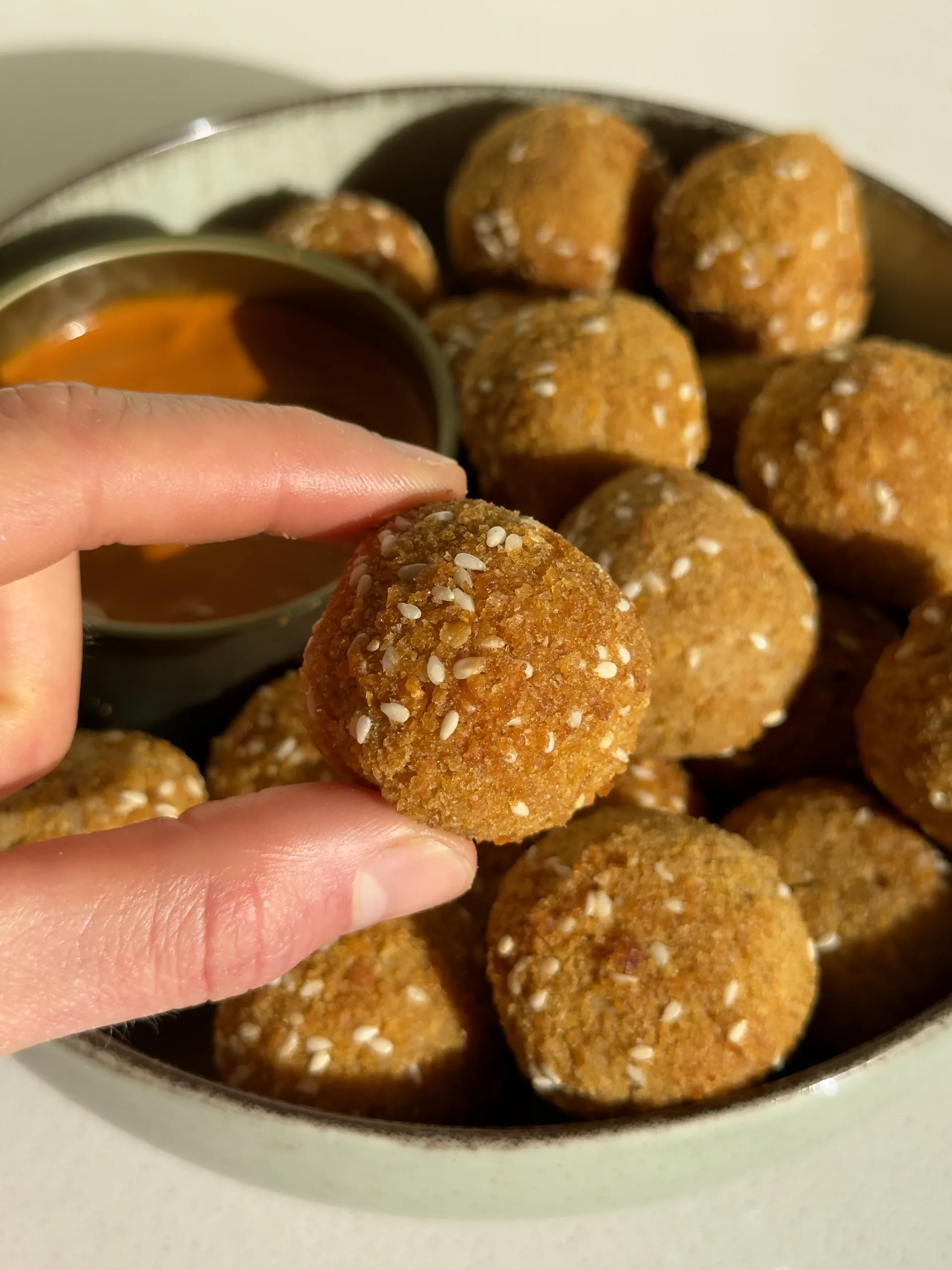 crispy-air-fryer-tofu-chickpea-balls-or-3g-protein-each!