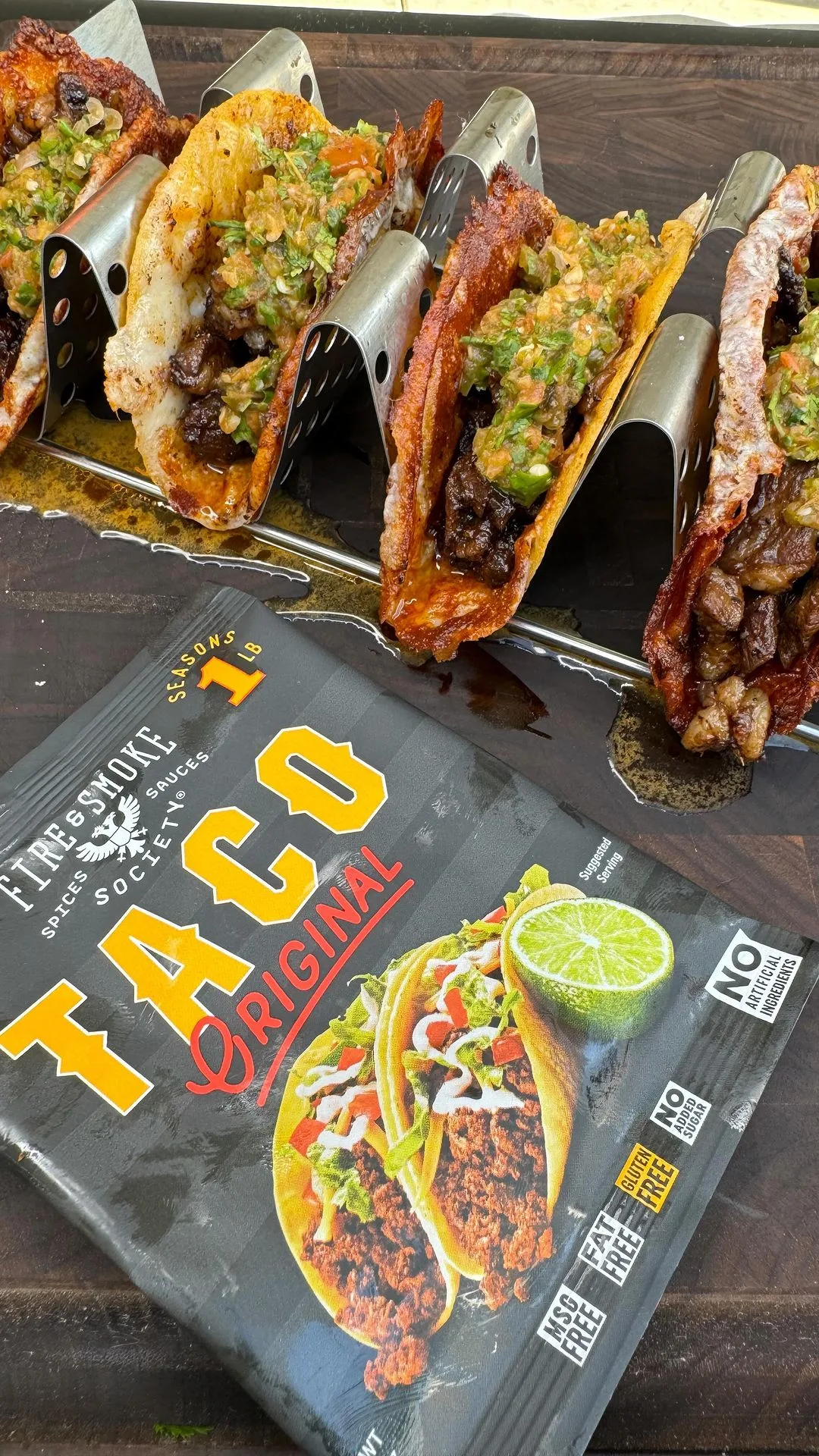 costra-tacos-with-@fireandsmokesociety-taco-seasoning