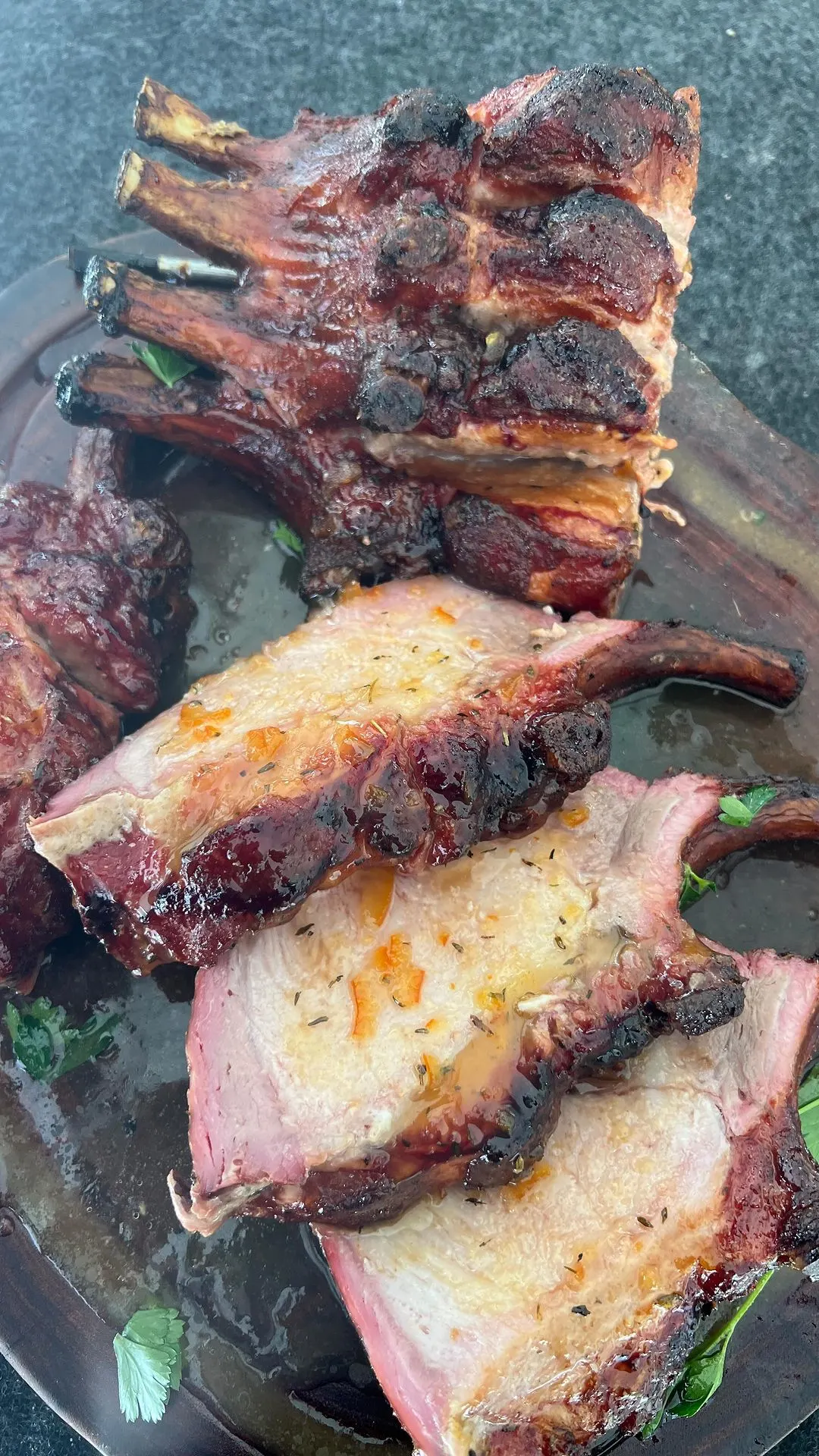 orange-glazed-pork-crown-roast-on-the-@pkgrills-360