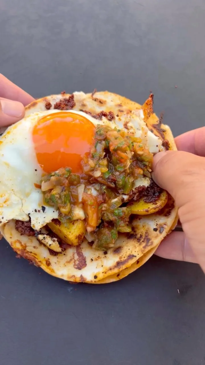 loaded-chorizo-breakfast-tacos-with-salsa