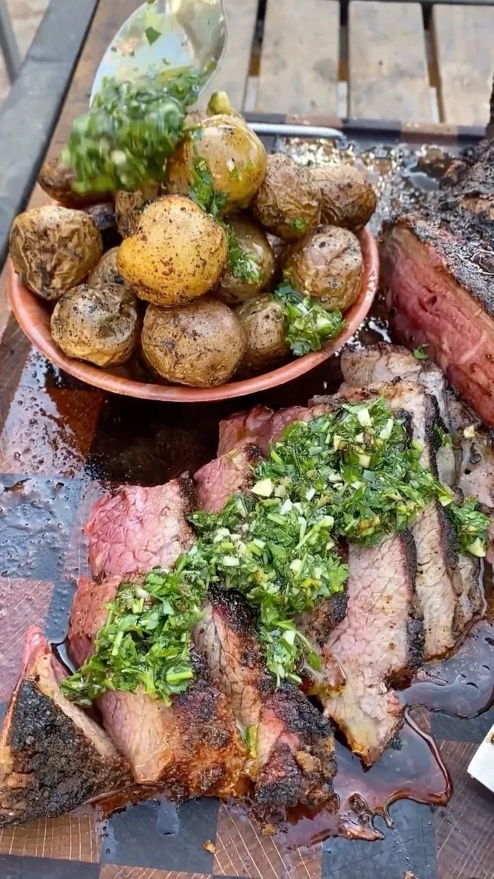 wood-fired-tritip-with-potatoes-and-chimichurri