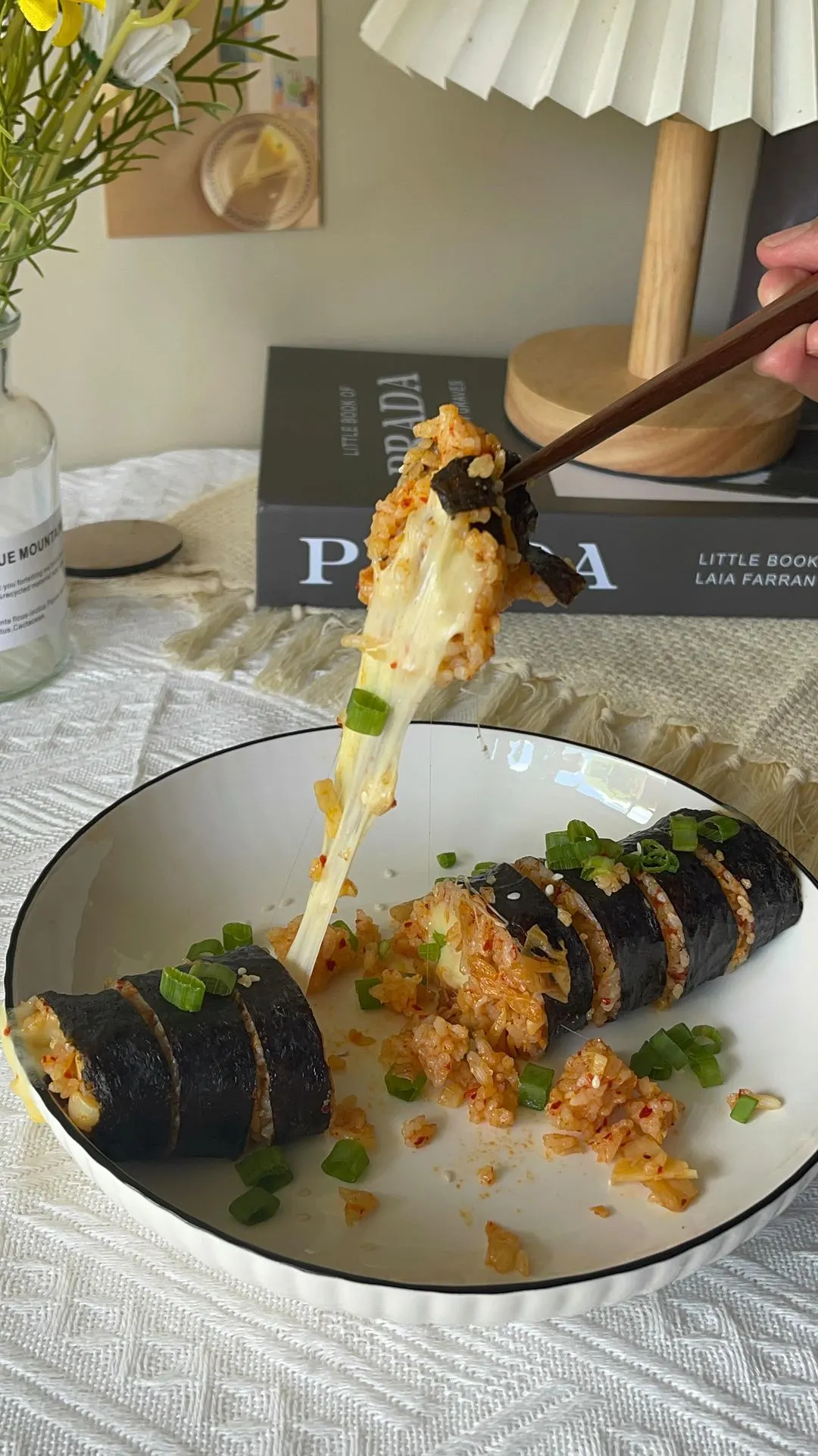 cheesy-kimchi-kimbab