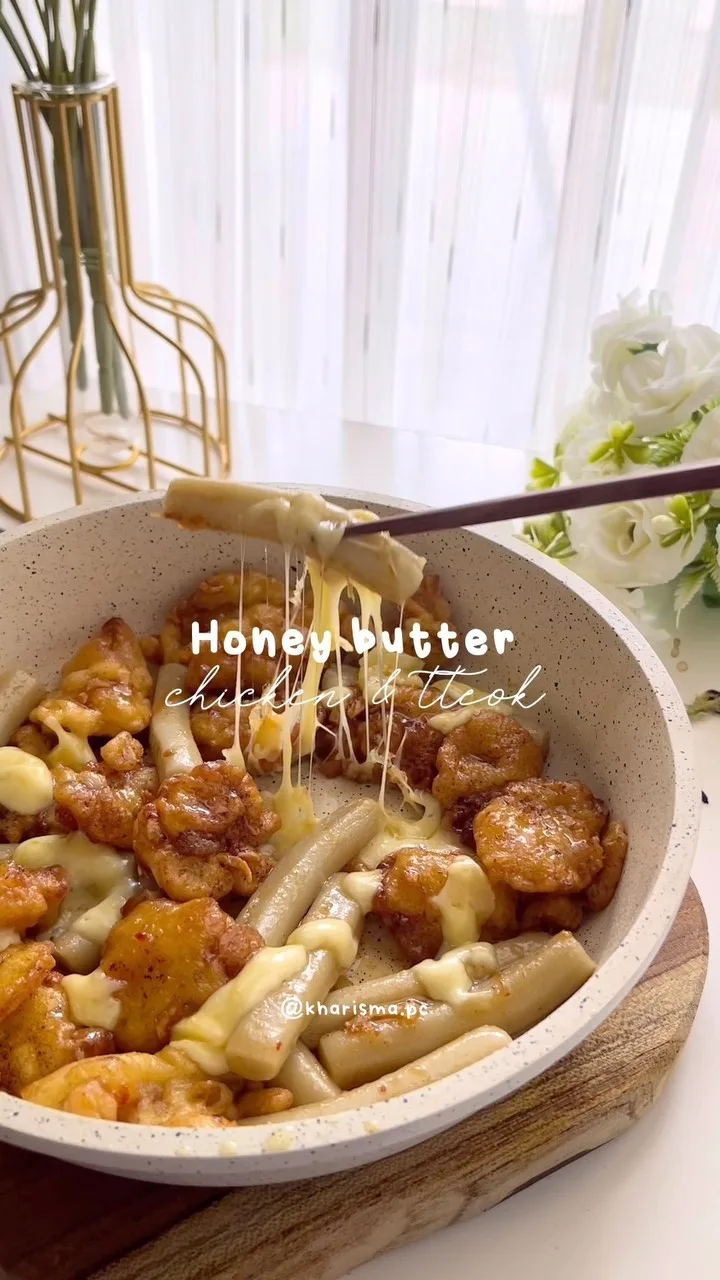 honey-butter-chicken-and-tteok