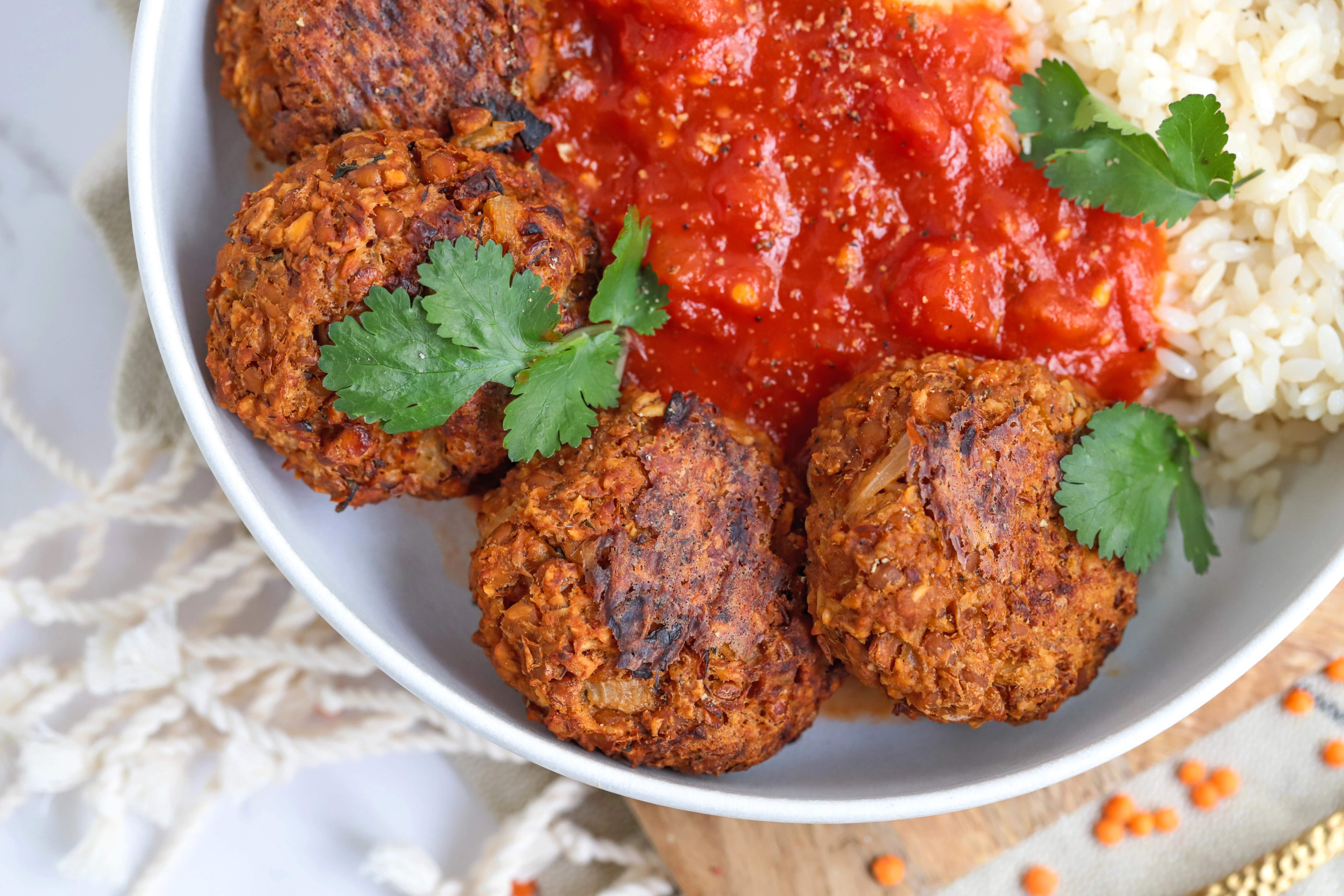 lentil-'meatballs'