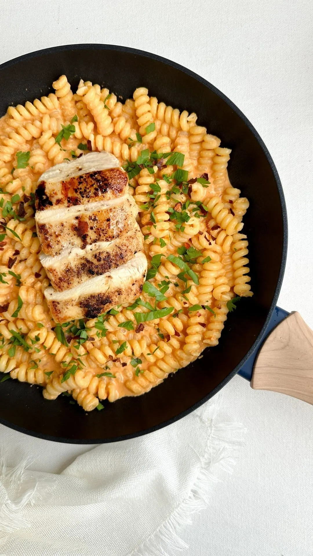 pasta-cremosa-de-pimenton-y-pollo