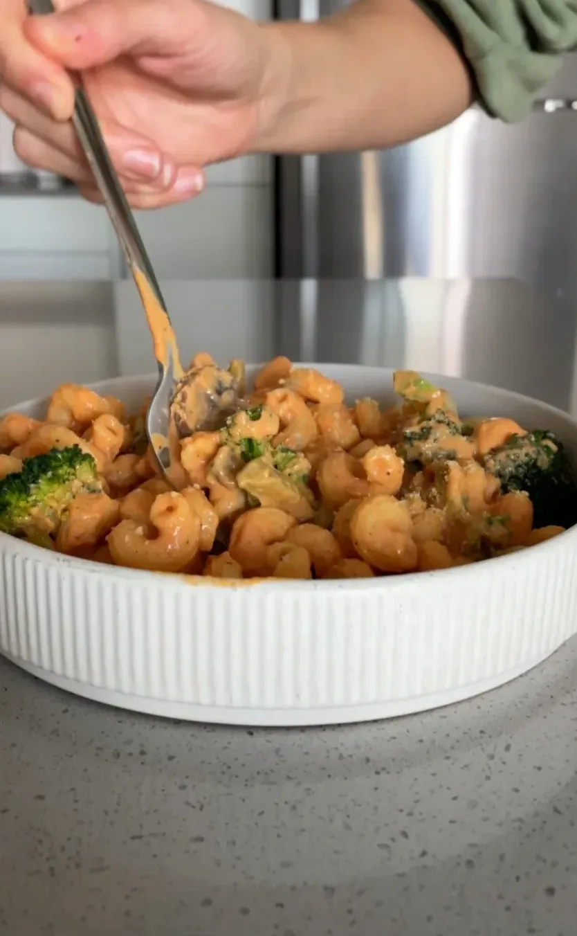 high-protein-roasted-veggie-pasta