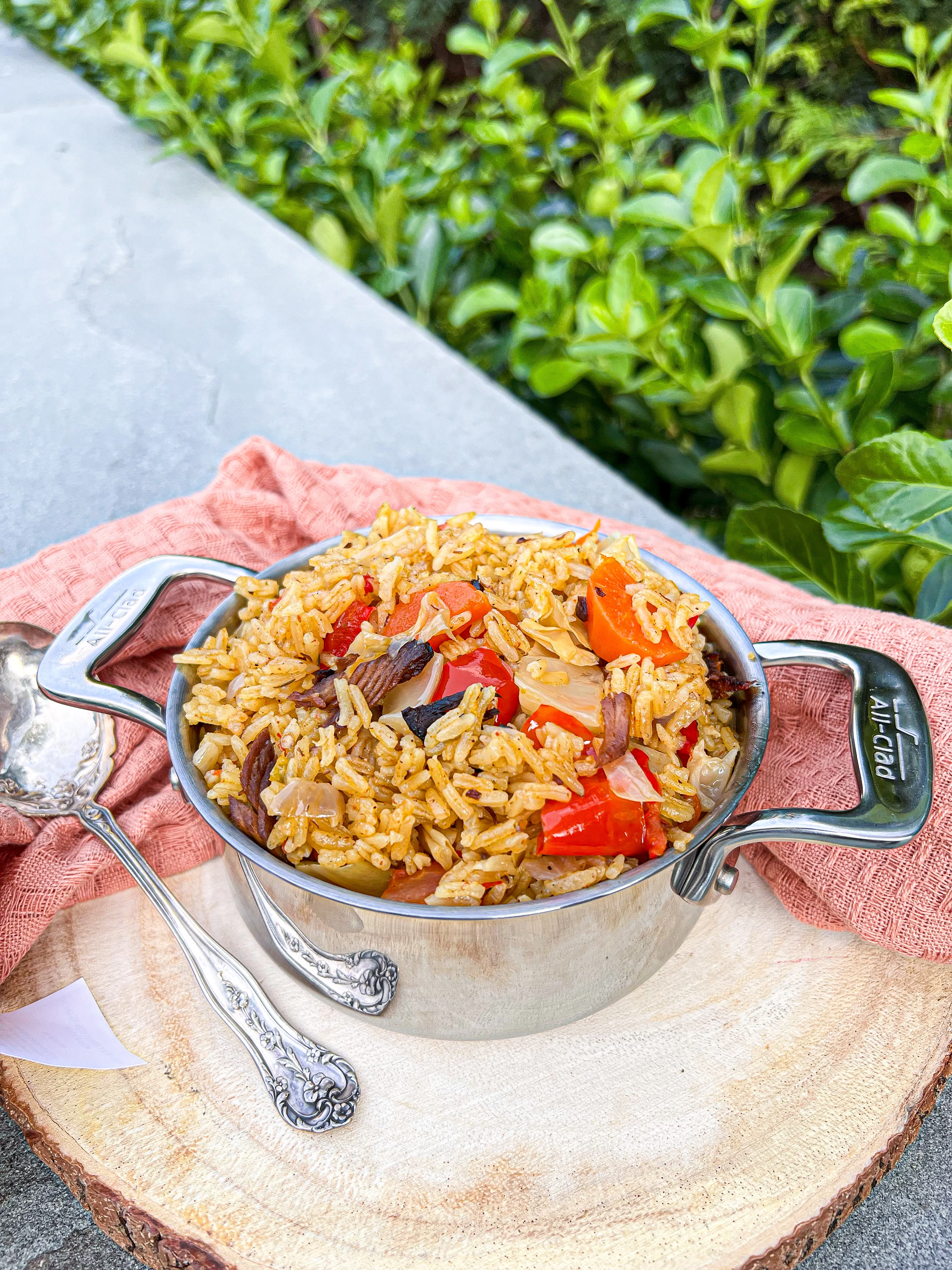 haitian-vegetable-rice-with-smoked-herring
