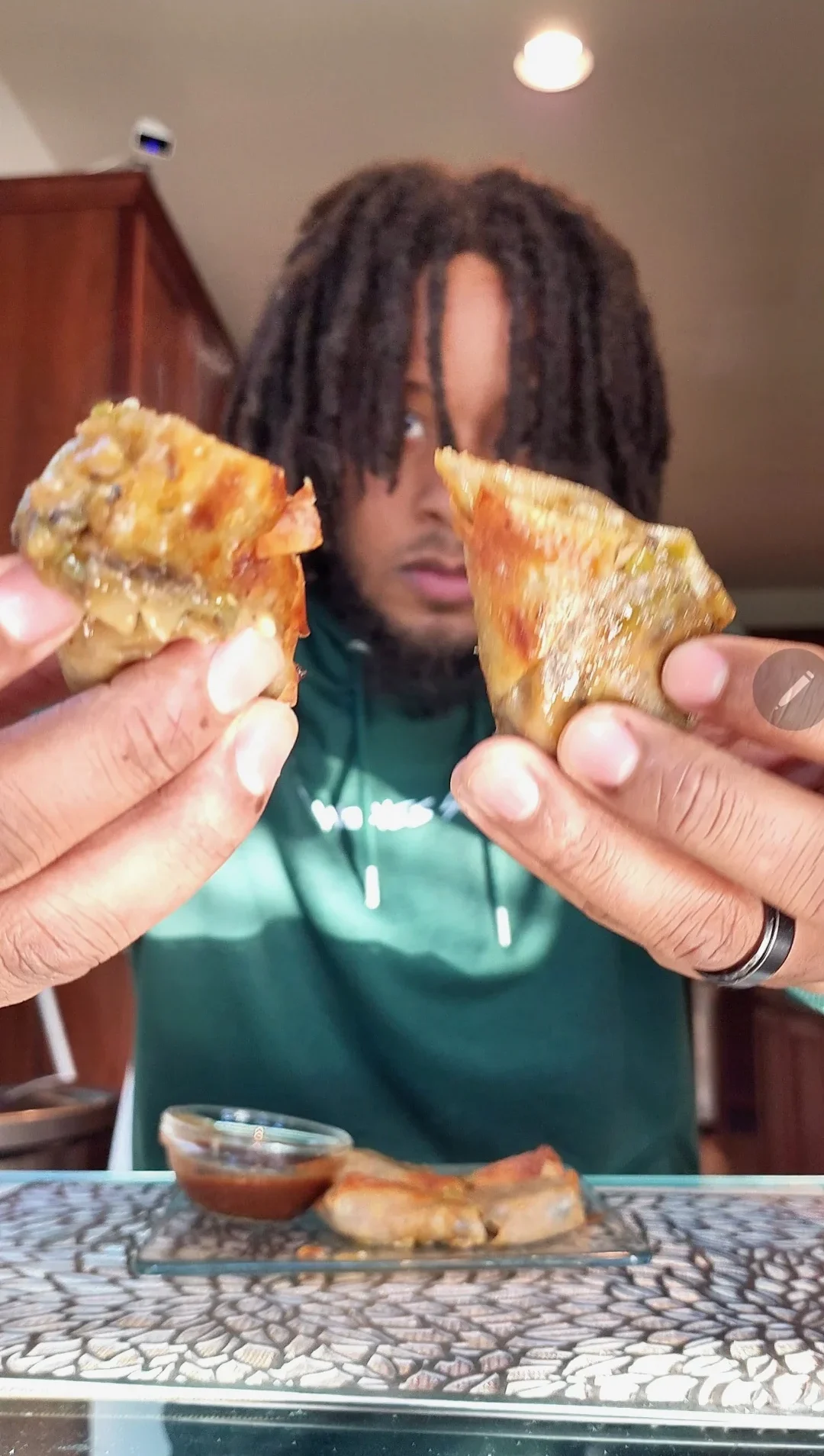mushroom-philly-cheese-"steak"-egg-rolls: