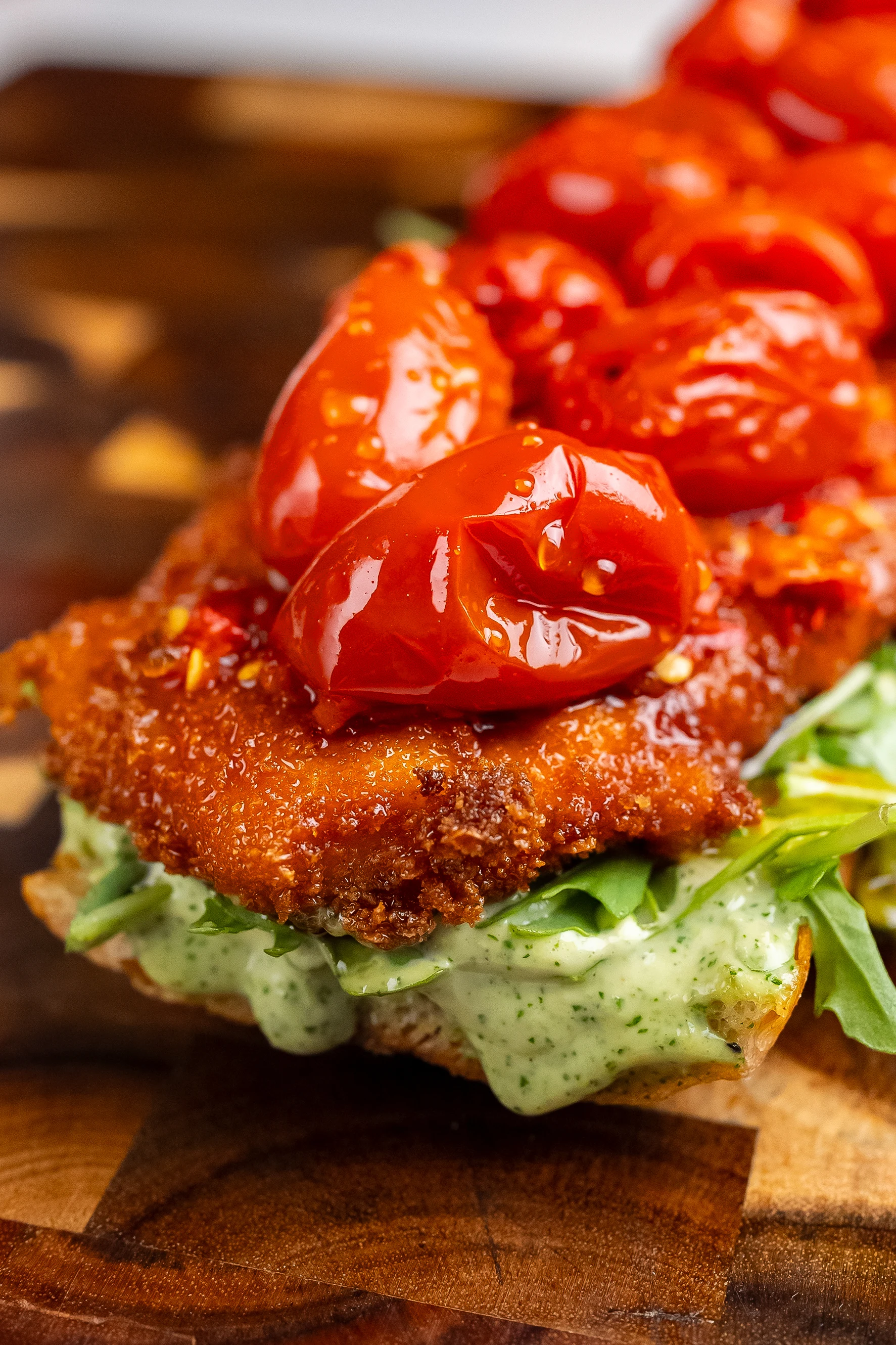 fried-chicken-sandwich-with-cherry-tomato-confit