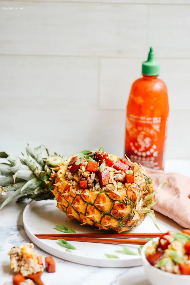spam-fried-rice-with-pineapple