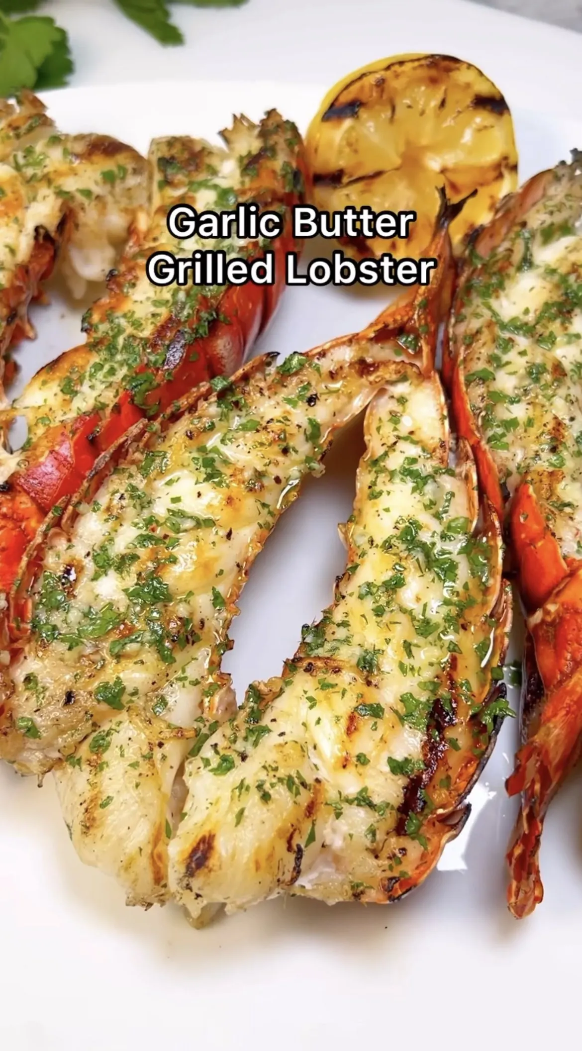 garlic-butter-grilled-lobster-tails-with-grilled-lemons