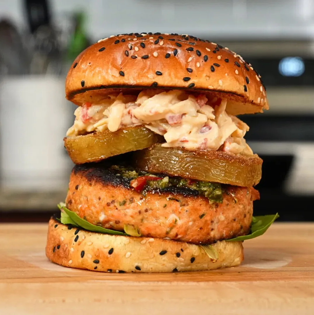 chimichurri-salmon-burger
