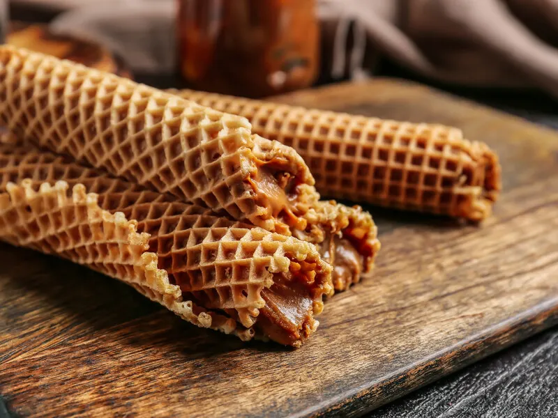 waffle-rolls-with-condensed-milk