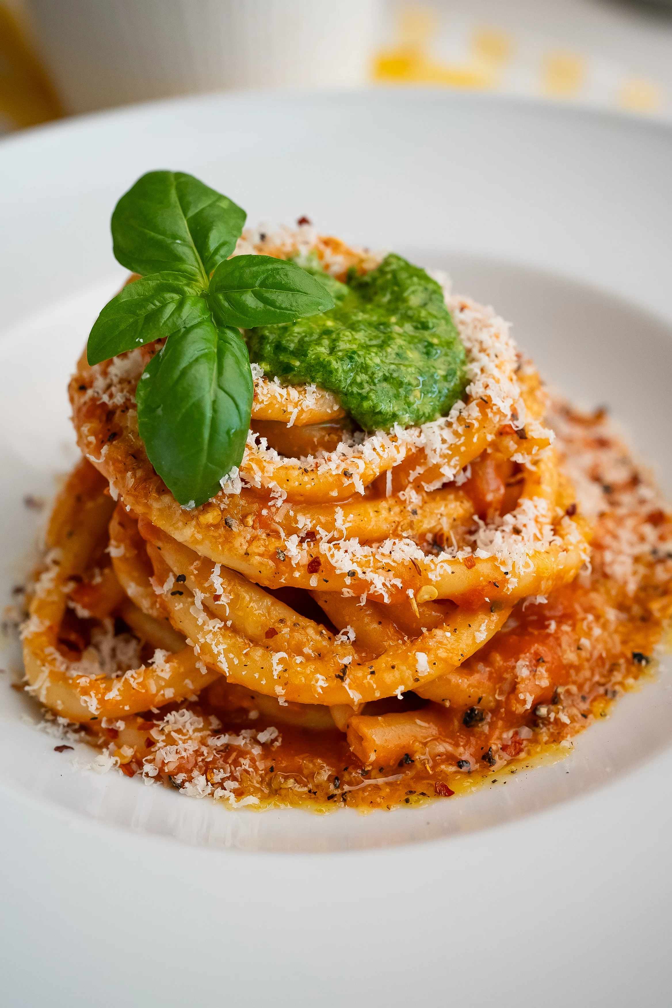 garlic-tomatoes-and-evoo-bucatini