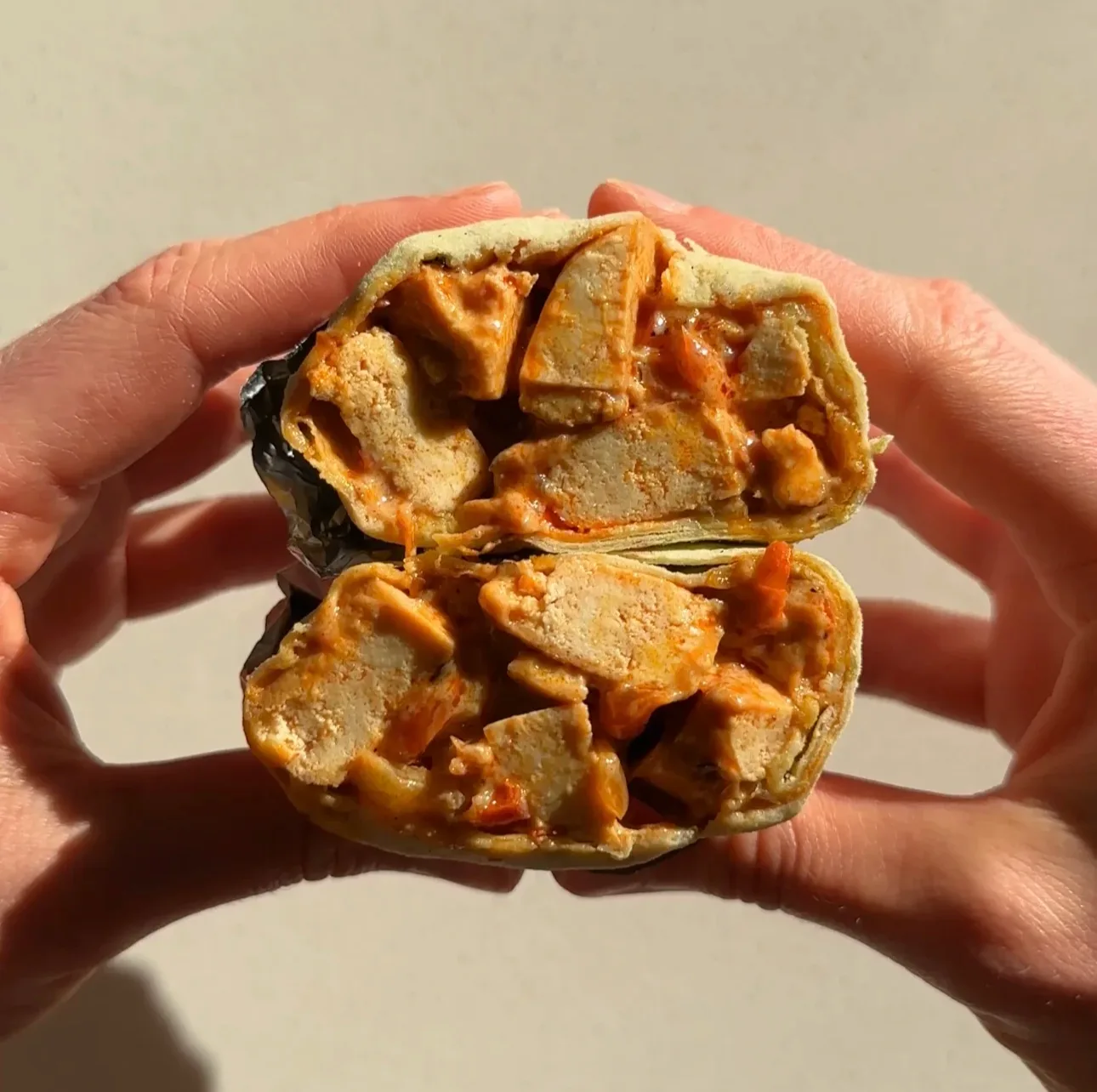 creamy-chicken-fajita-burritos