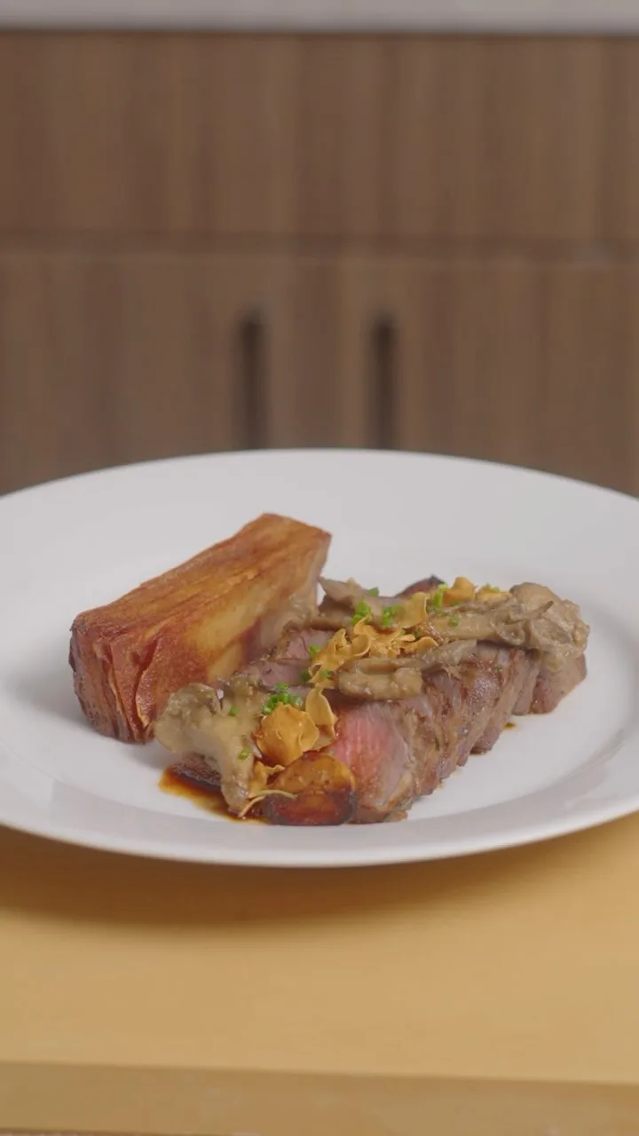 steak-with-potato-mille-feuille-dwenjang-butter-maitake-and-galbi-glaze