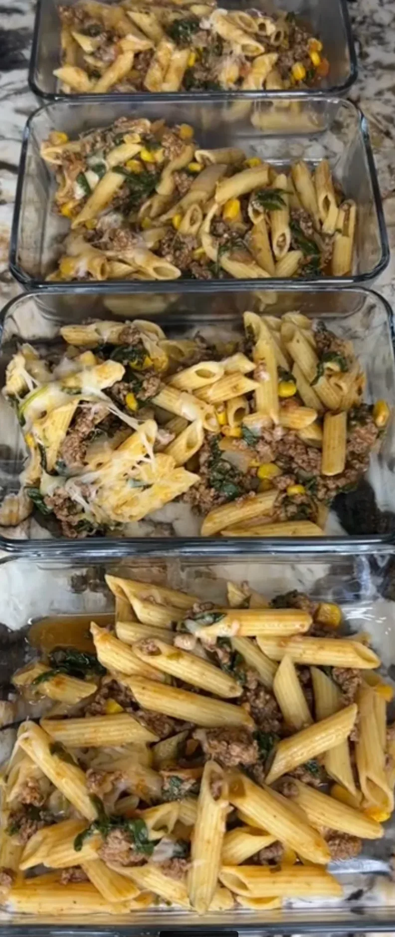 protein-pasta-with-ground-beef-and-spinach