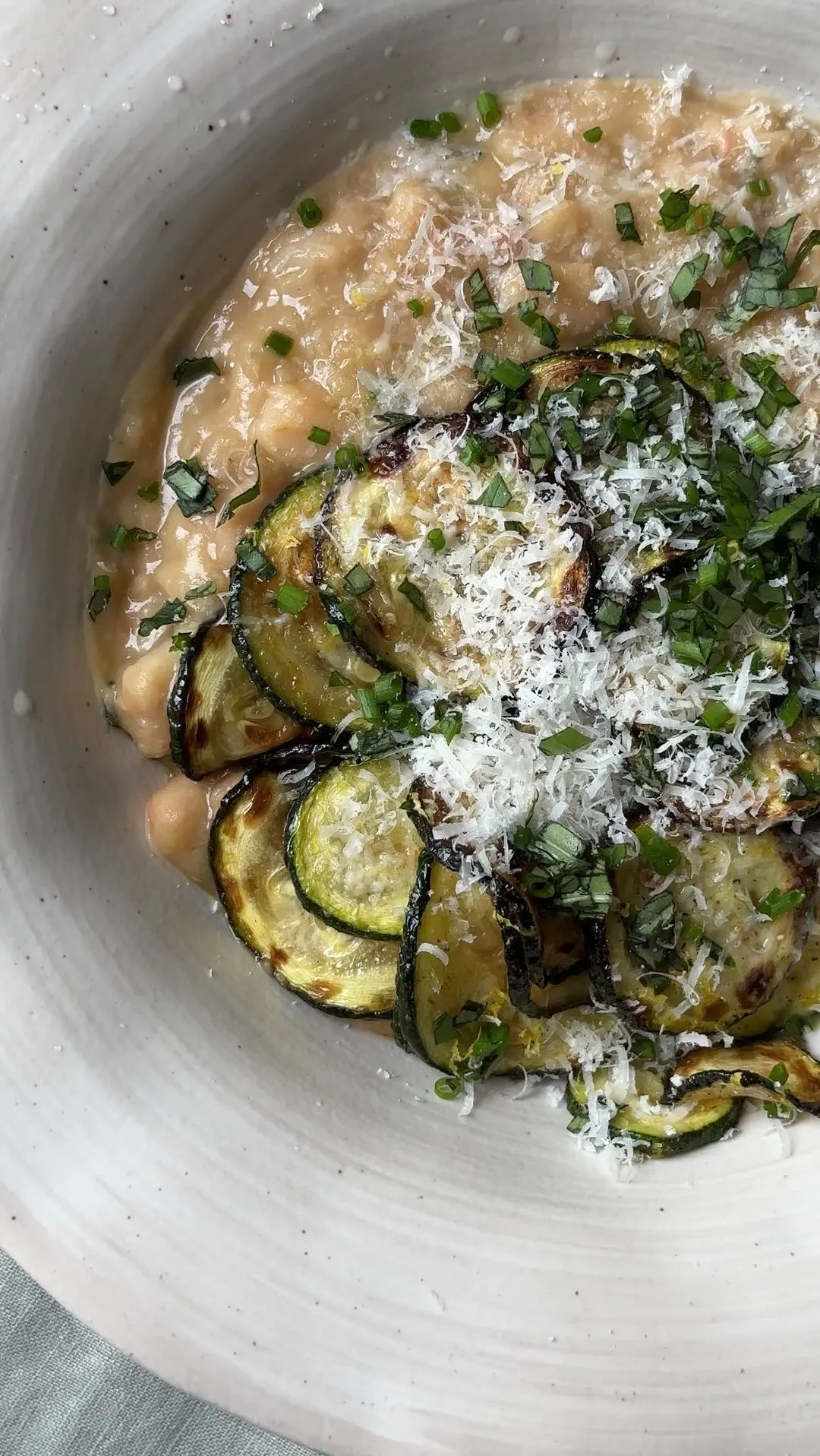 fried-courgettes-with-creamy-beans-and-parmesan