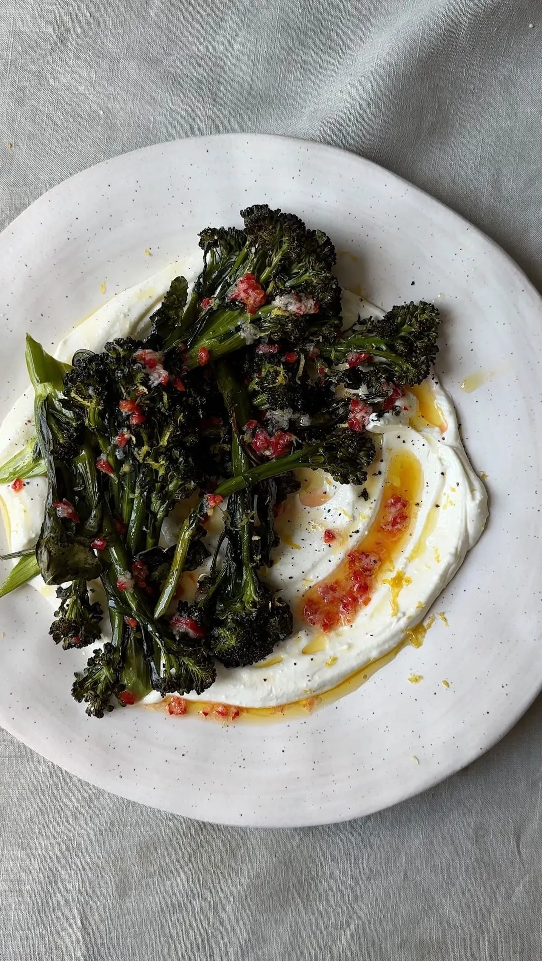 roasted-broccoli-with-whipped-feta-and-simple-dressing