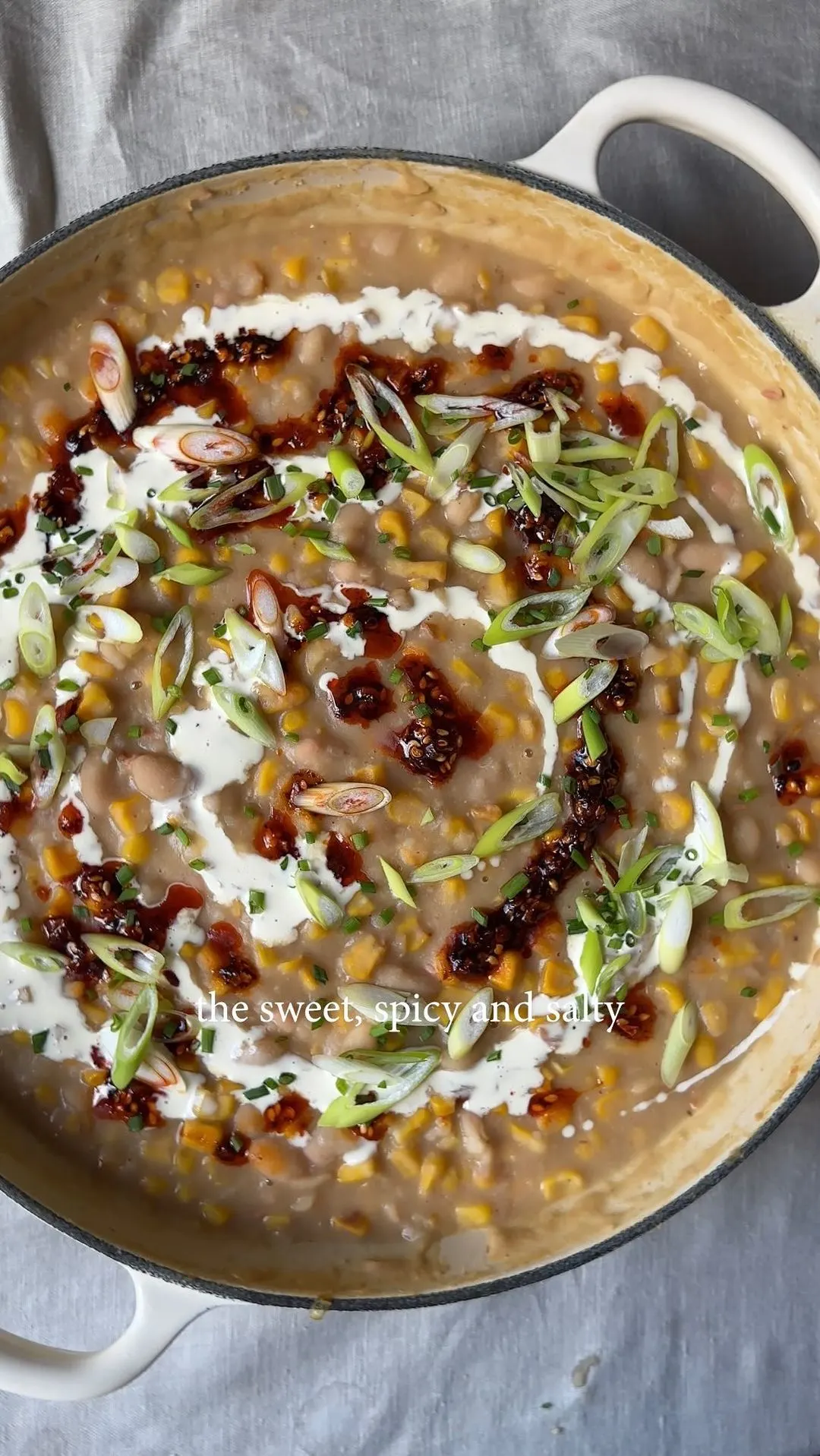 creamy-miso-sweetcorn-beans-with-chilli-crisp-and-good-bread
