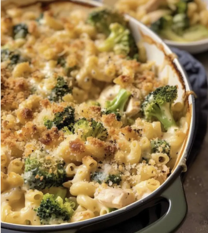 one-pot-baked-macaroni-cheese-and-broccoli