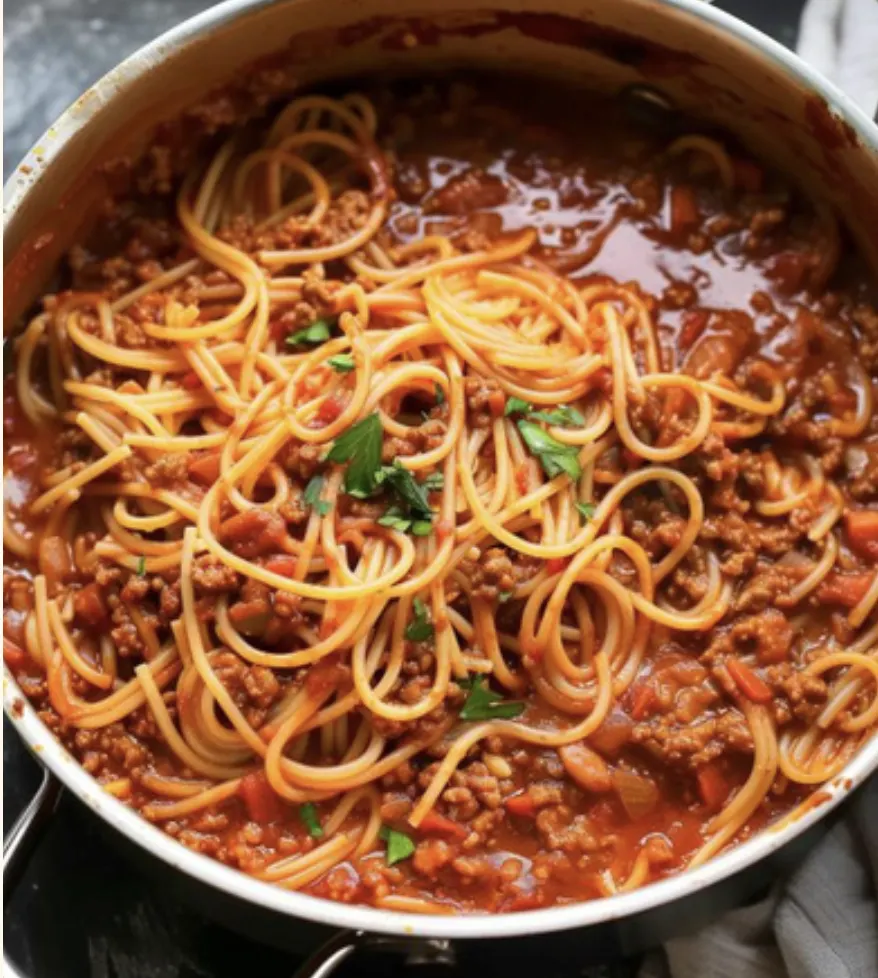 one-pot-bolognese-pasta