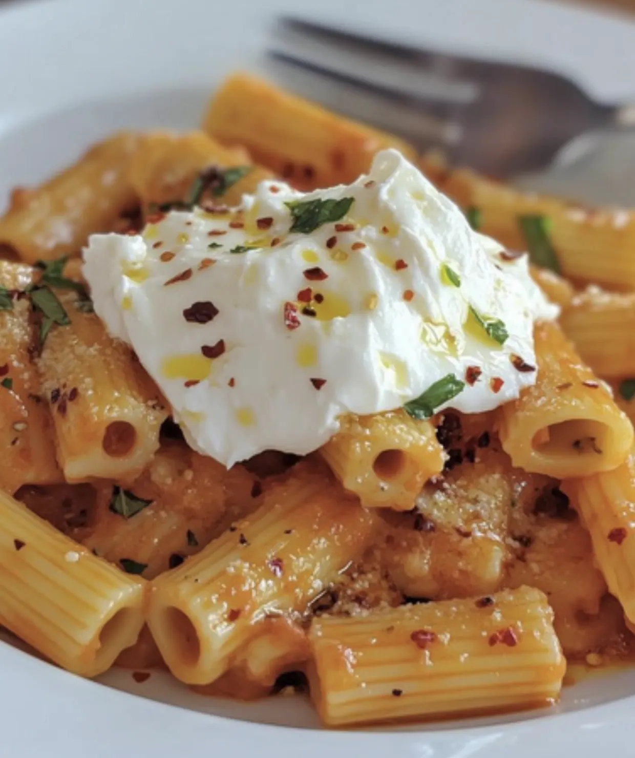 creamy-vodka-pasta-and-burrata