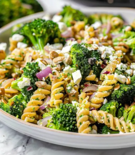broccoli-pasta-salad-with-tomato-vinaigrette
