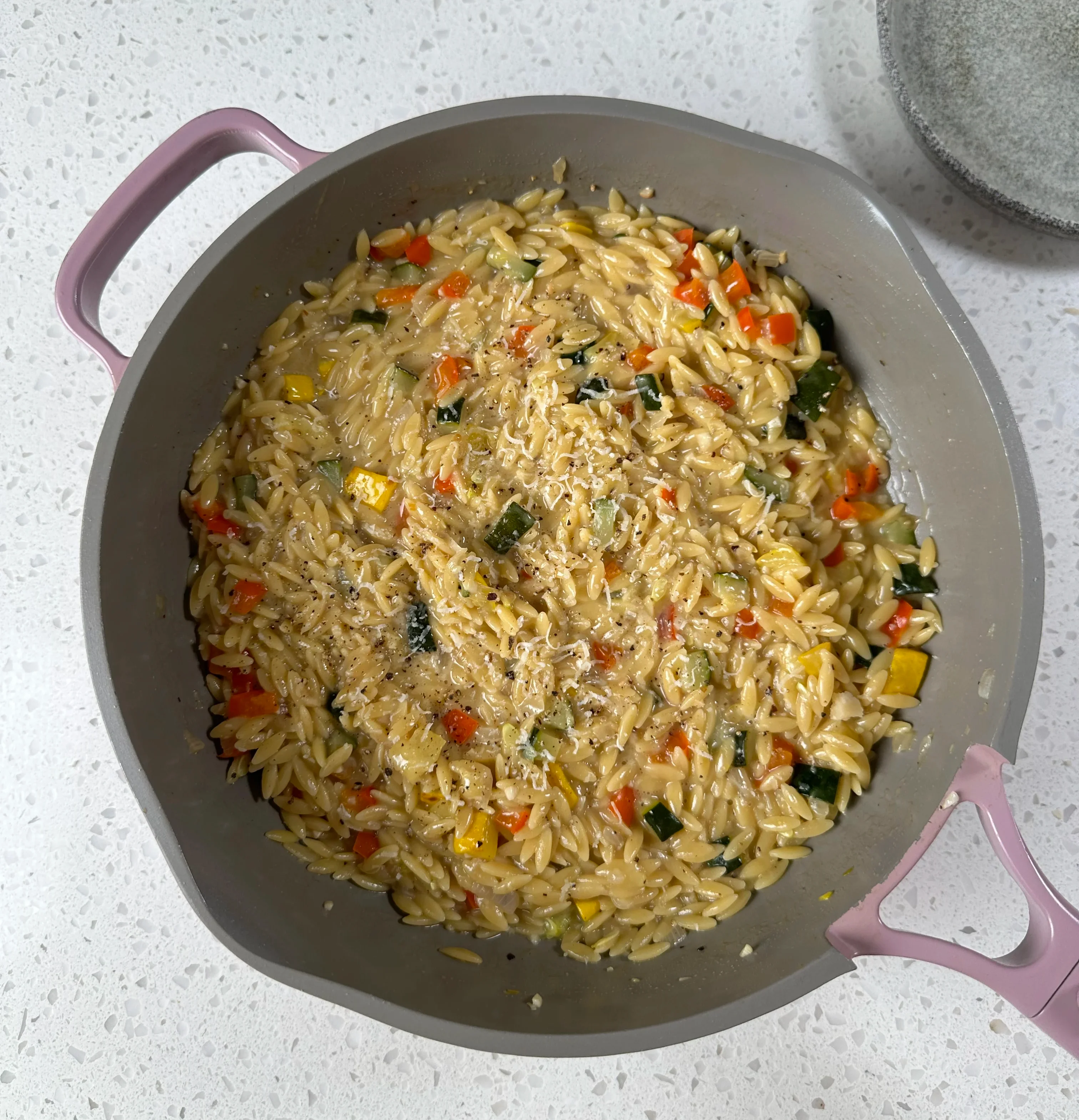 one-pot-veggie-orzo