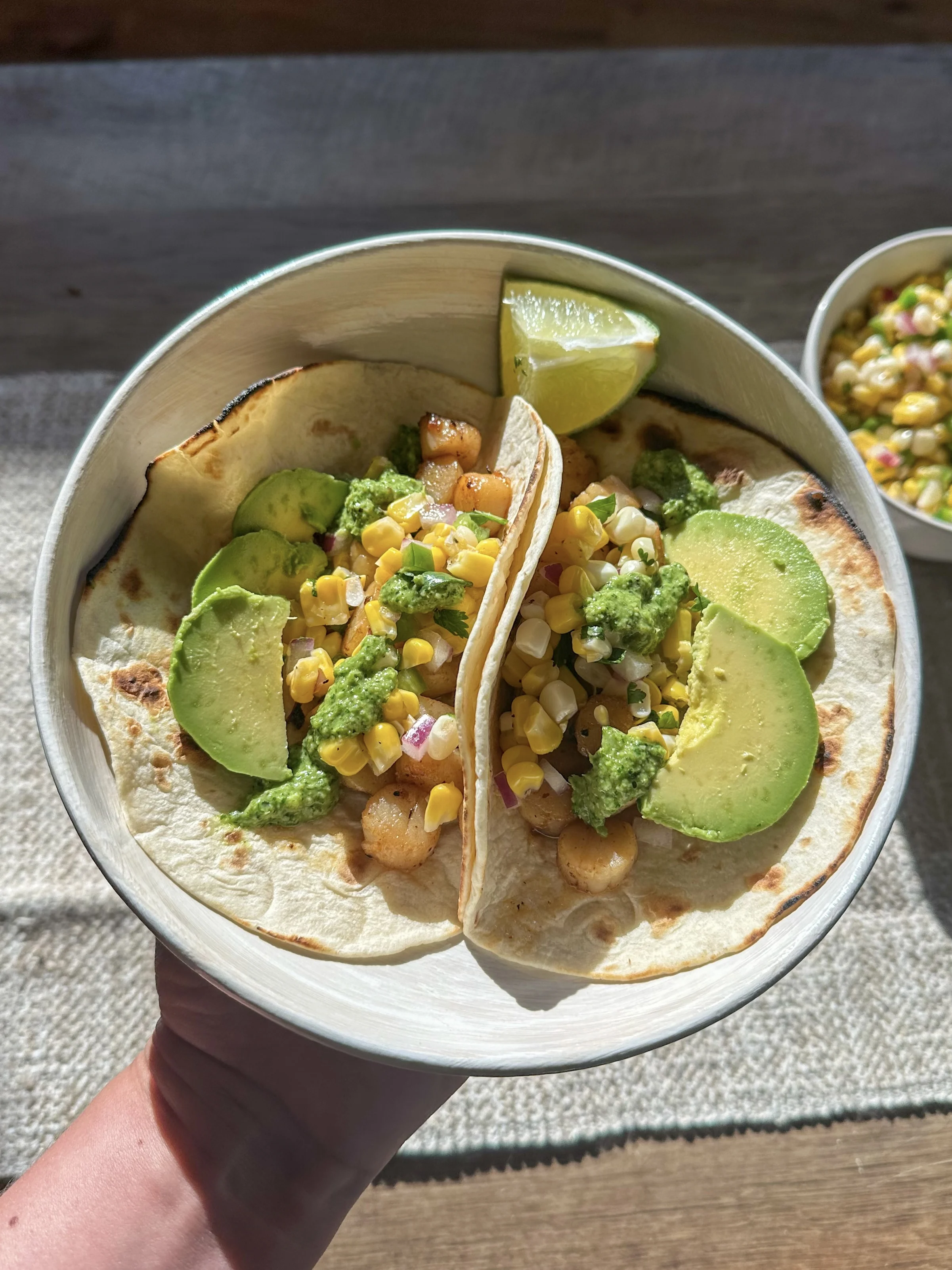 scallop-and-corn-tacos