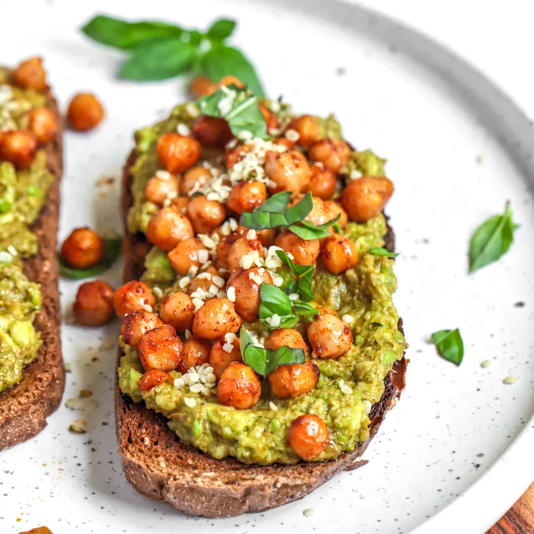 pesto-chickpea-toast