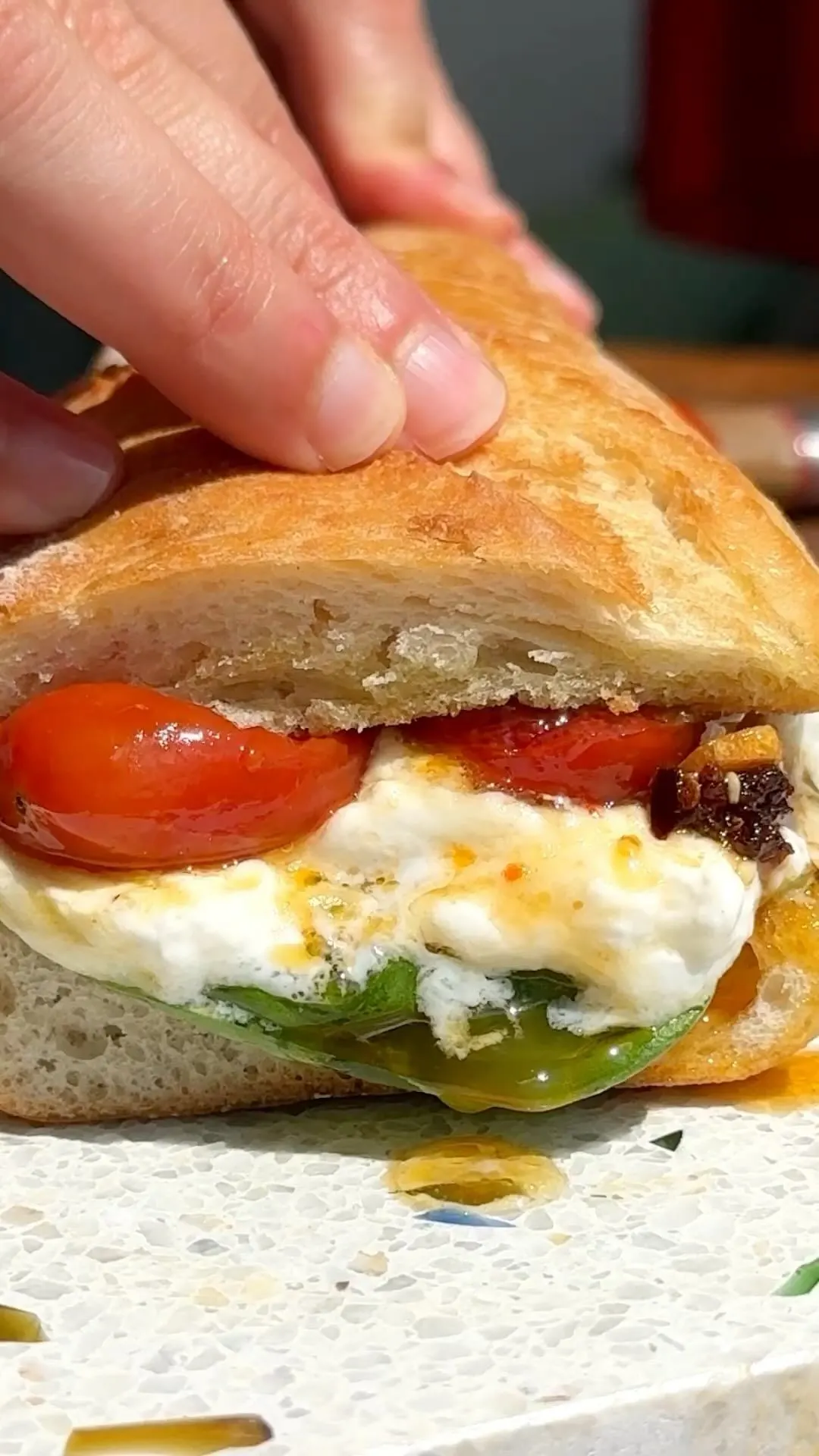 burrata-cherry-tomatoes-baguette