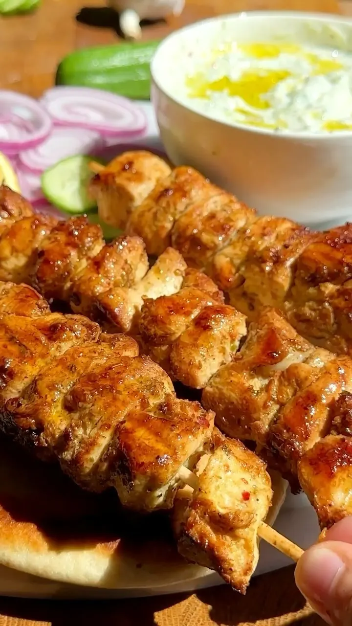 greek-chicken-souvlaki-with-tzatziki