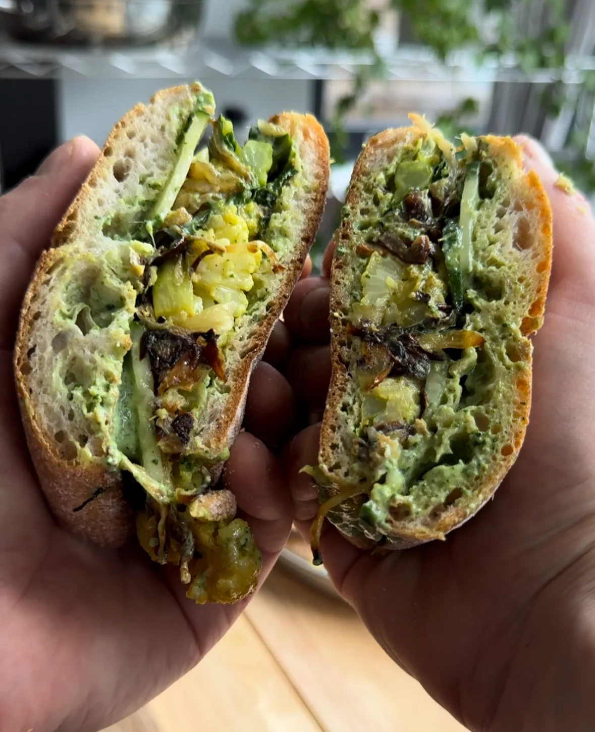 gobi-and-crispy-onion-sandwich