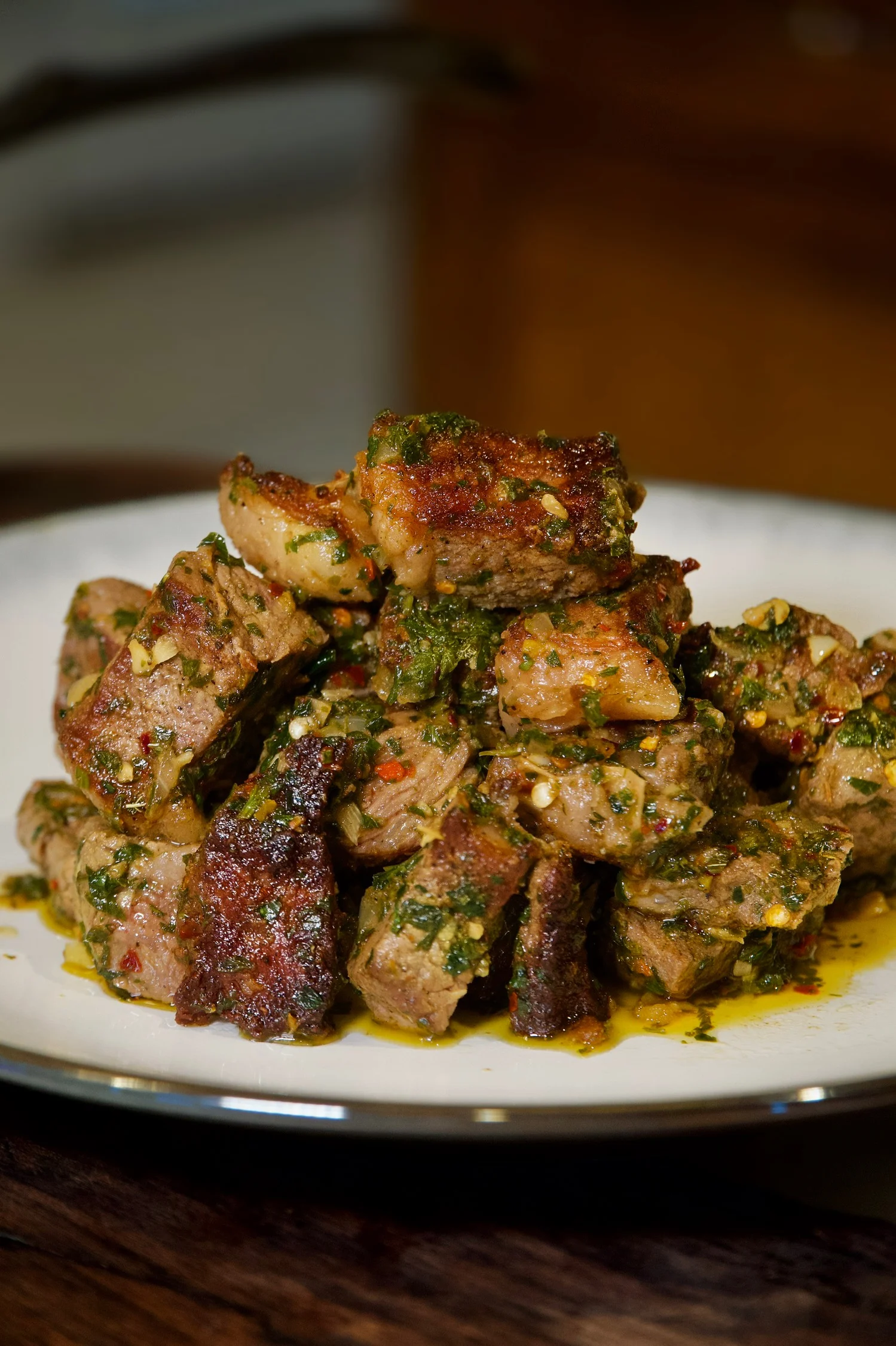 garlic-steak-bites