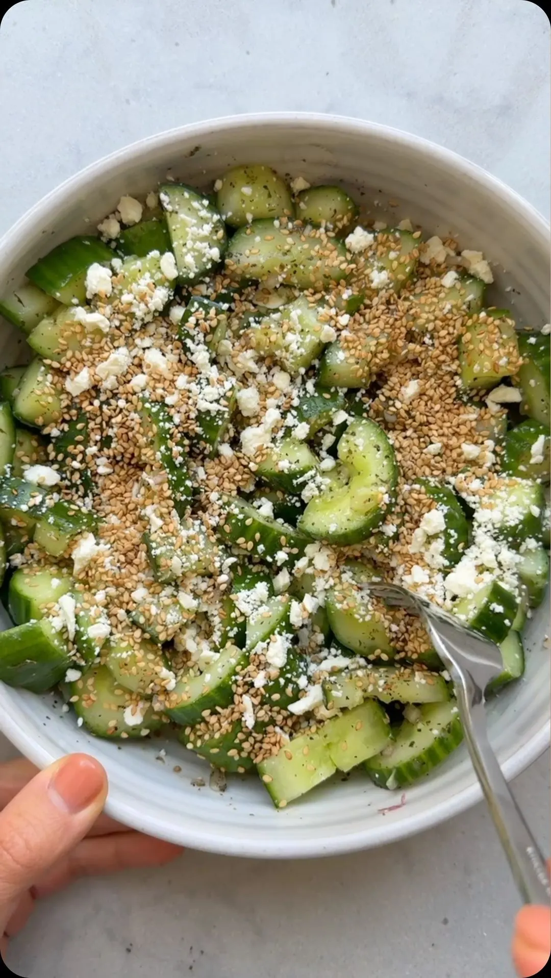 smashed-cucumber-salad-with-mediterranean-touch