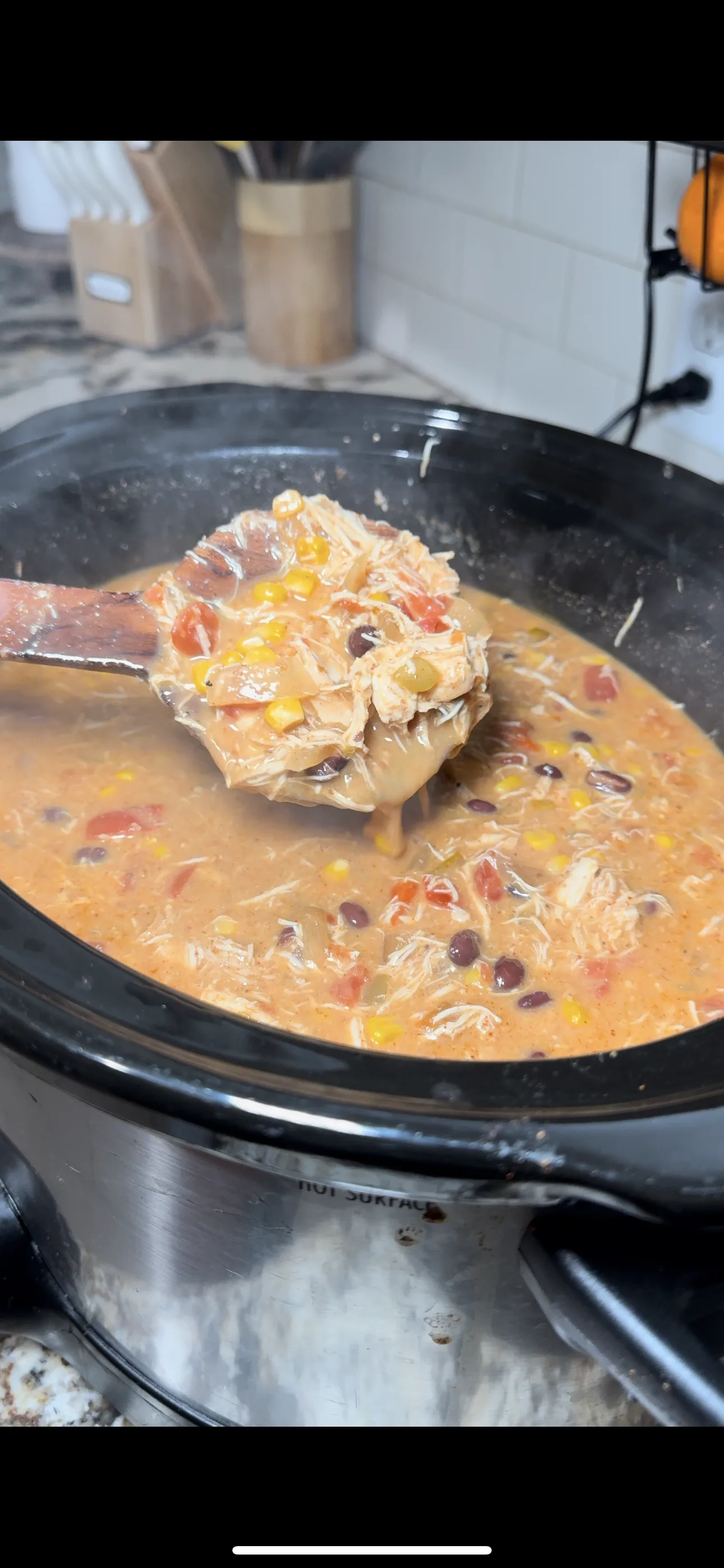 creamy-high-protein-chicken-enchilada-soup