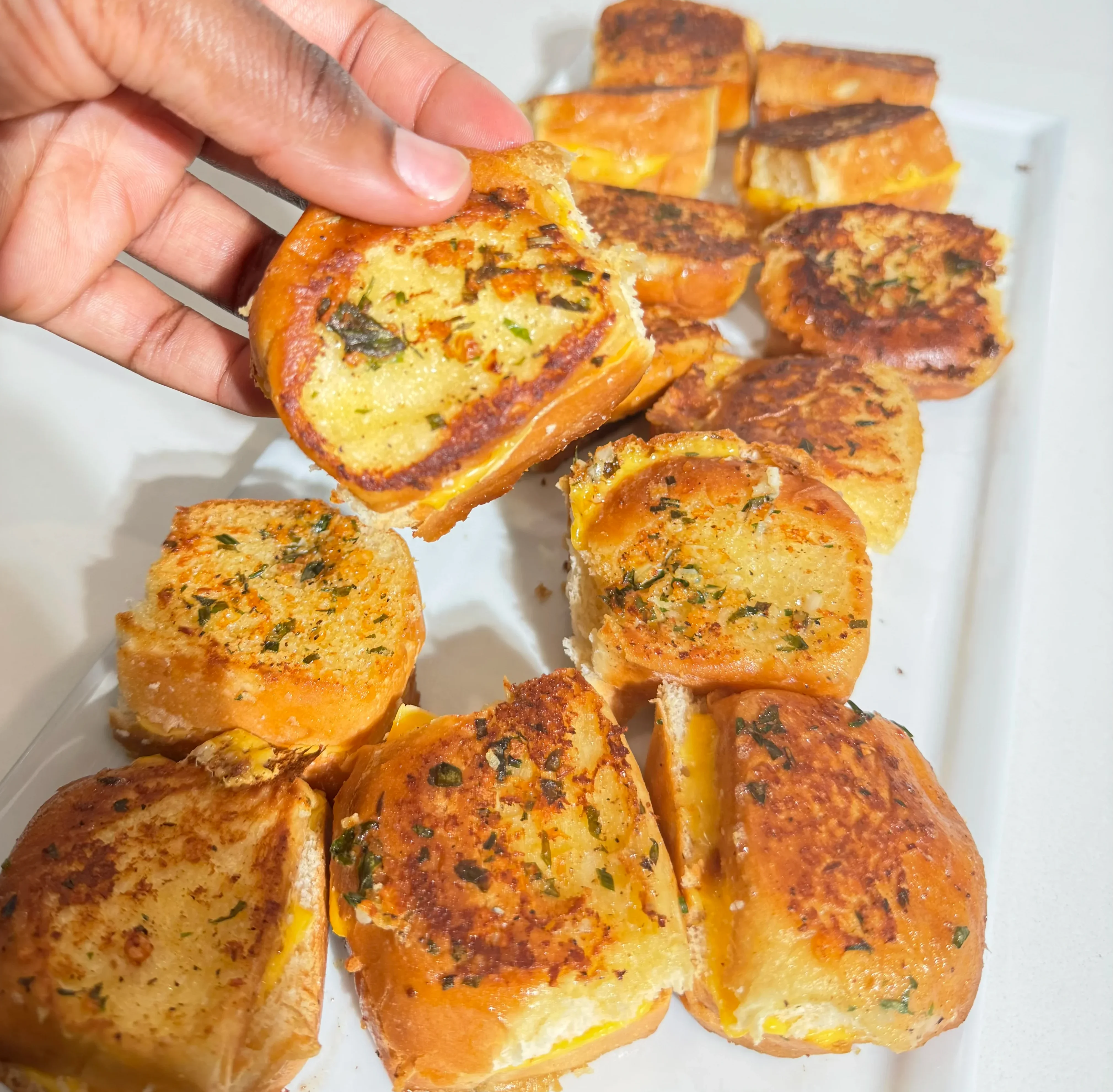 mini-garlic-and-herb-grilled-cheese