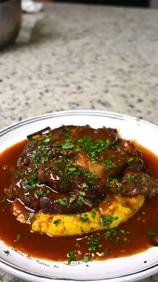 ossobuco-over-saffron-polenta